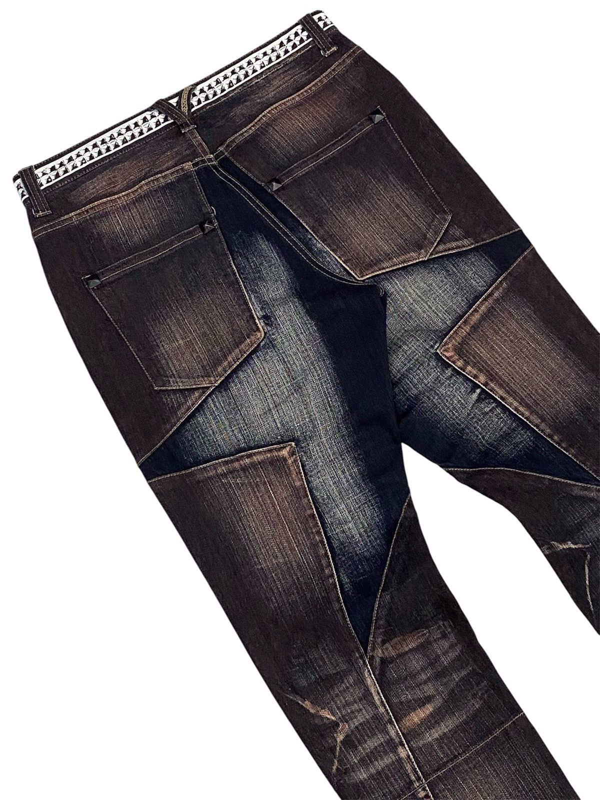 PPFM PPFM Star Mud-Wash Stretch Denim Pants Size US 30 / EU 46 - 8 Thumbnail
