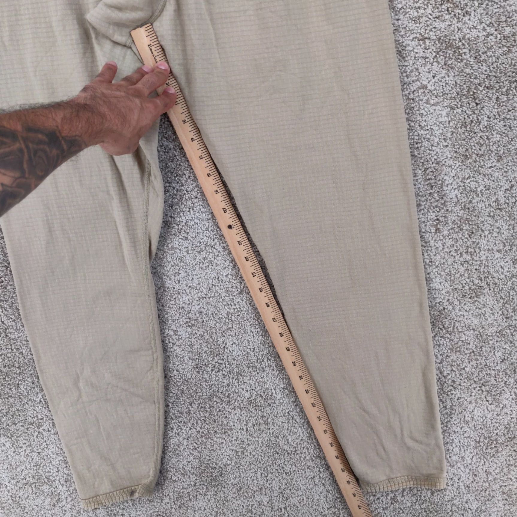 Vintage VINTAGE Polartec Gen III 3 Mid Weight Cold Weather Coyote Pants Mens Large Waffle ECWS Size US 33 - 4 Thumbnail