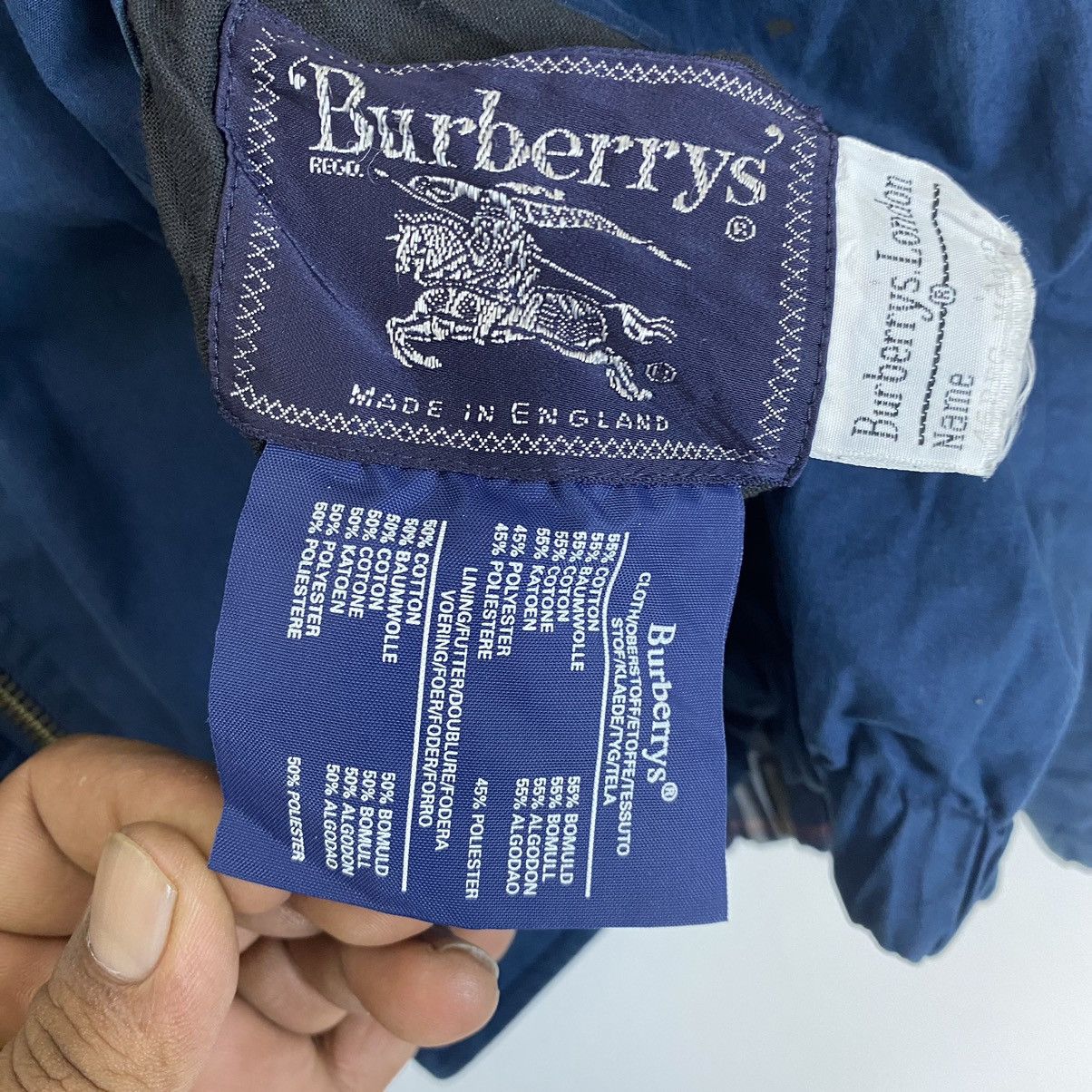 Burberry ✨Burberrys reversible blue nova check Made in England Size US M / EU 48-50 / 2 - 12 Thumbnail