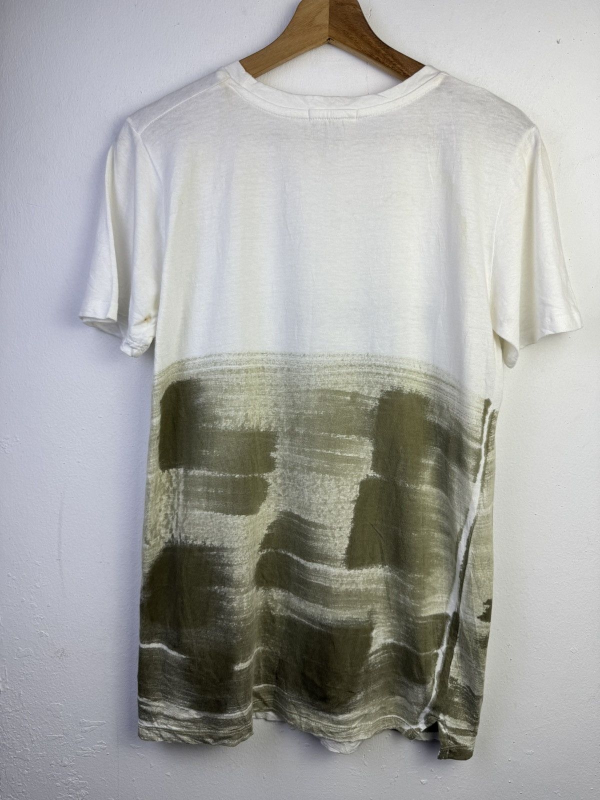 Helmut Lang Helmut Lang printed cotton Tshirt with a brushstroke design Size US S / EU 44-46 / 1 - 7 Thumbnail