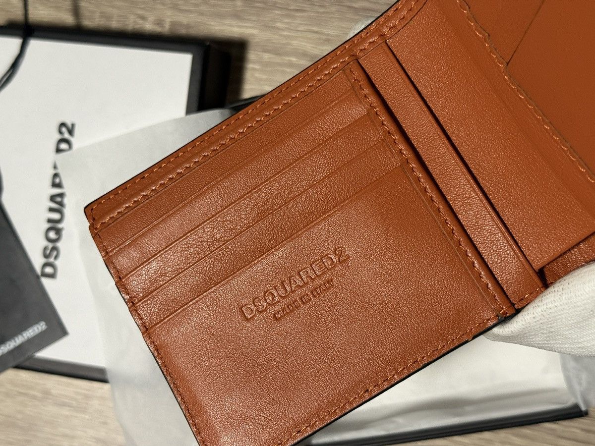 Dsquared2 Dsquared2 Saffiano Leather Wallet with Silver-Tone Detail Size ONE SIZE - 3 Thumbnail