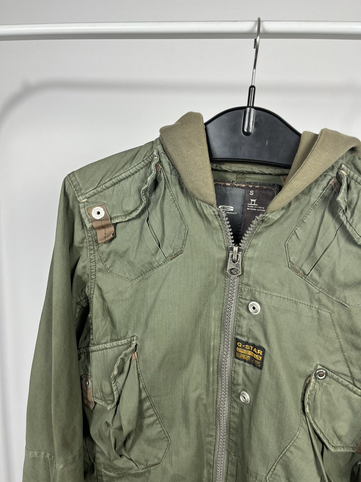 G-Star G Star RAW Green Military Hooded Jacket Zip Up Size S Size US S / EU 44-46 / 1 - 4 Thumbnail