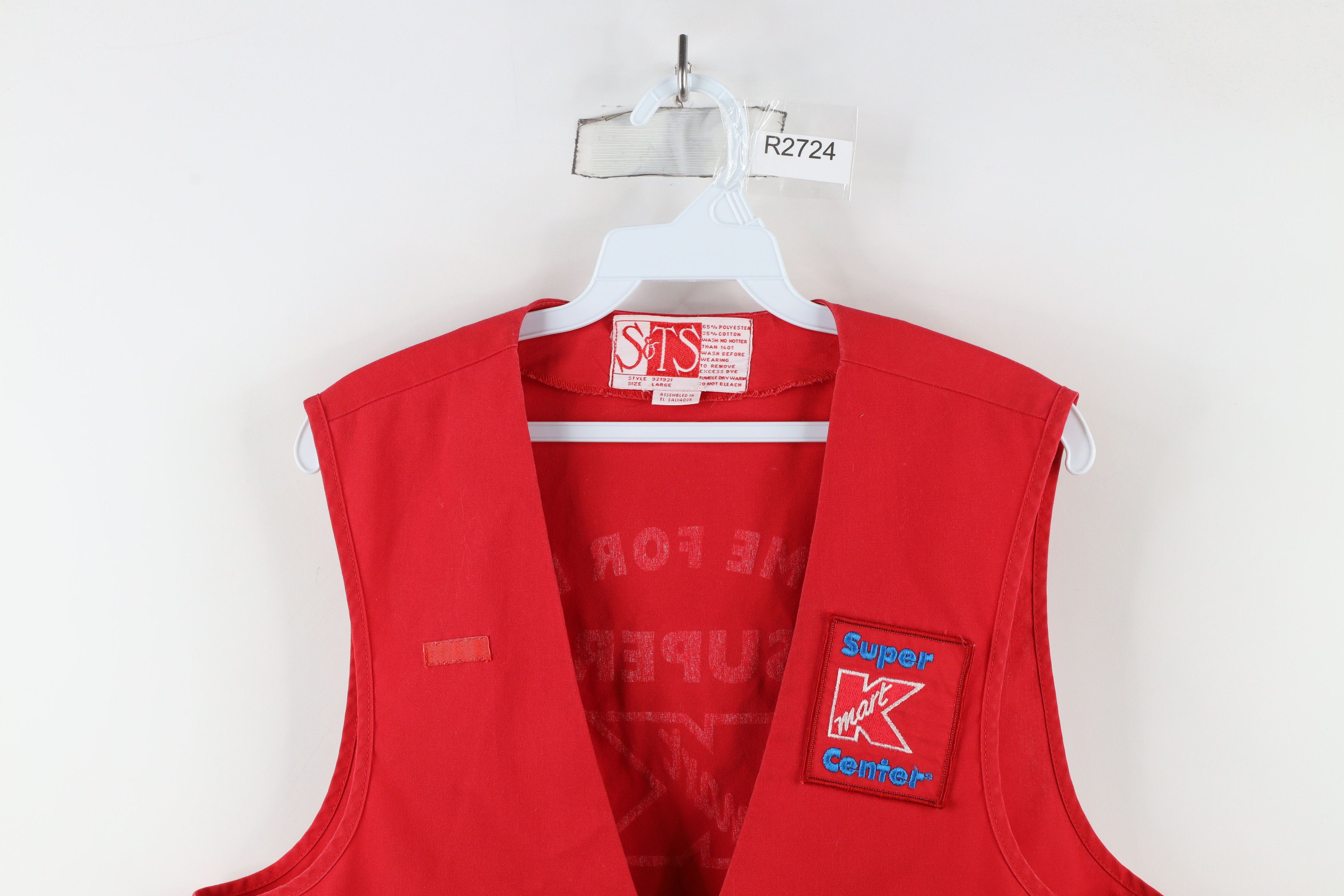 Vintage Vintage 90s Streetwear Super K Mart Center Greeter Vest Size US L / EU 52-54 / 3 - 2 Thumbnail