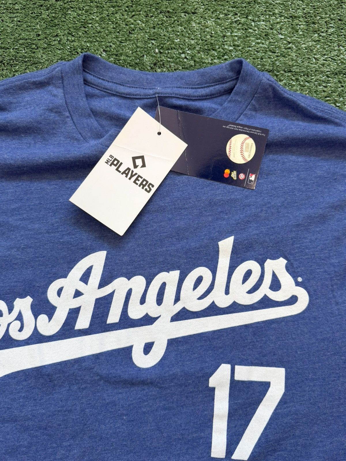 Majestic Majestic Los Angeles Dodgers #17 Shohei Ohtani Men's Blue Size US L / EU 52-54 / 3 - 3 Thumbnail