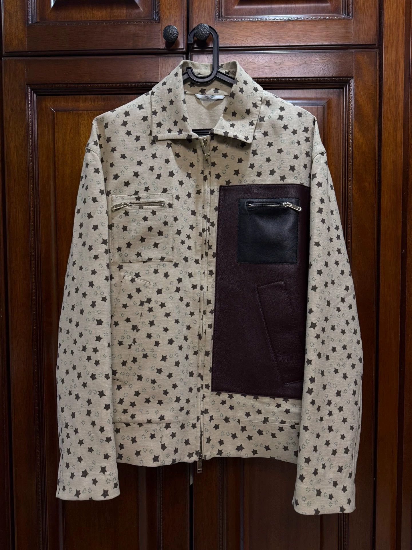 Valentino Valentino Beige Star Print Jacket 44 - dmc Size US L / EU 52-54 / 3 - 1 Thumbnail