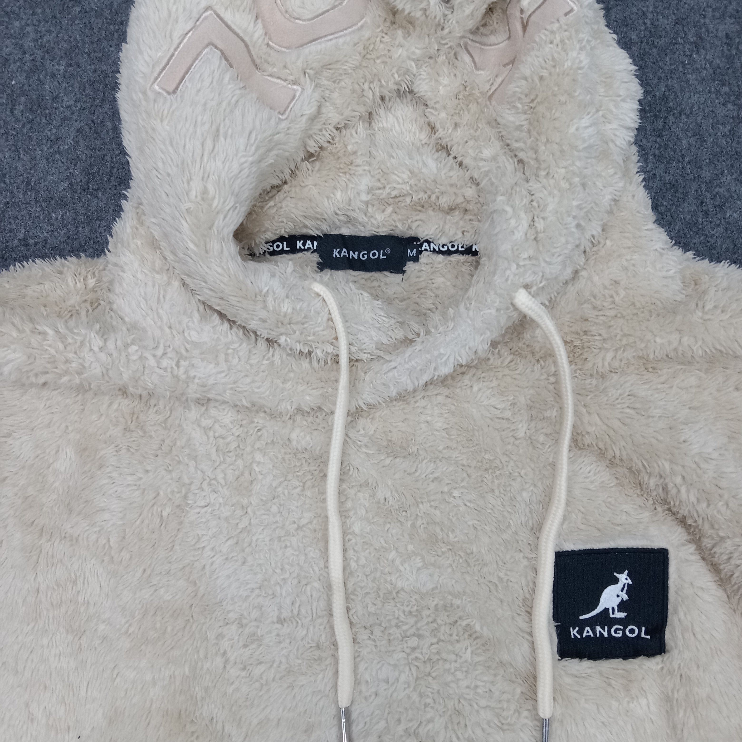 Kangol × Vintage Kangol British Brand Winter Fleece Hoodies Size US L / EU 52-54 / 3 - 3 Thumbnail
