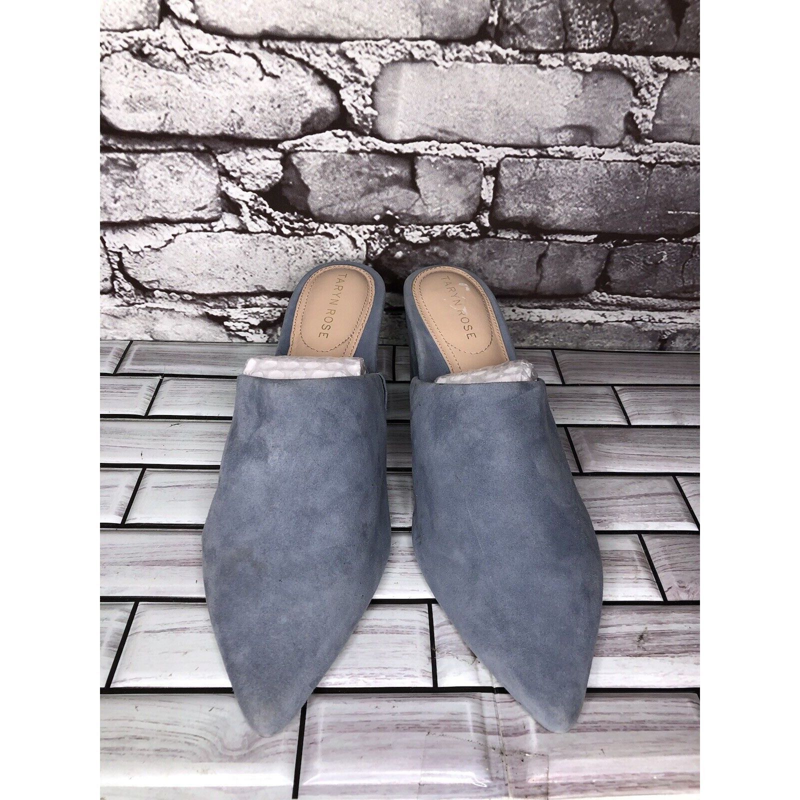 Other Taryn Rose Madisson Blue Suede Leather Pointed Toe Heels Wom Size US 9 / IT 39 - 2 Thumbnail