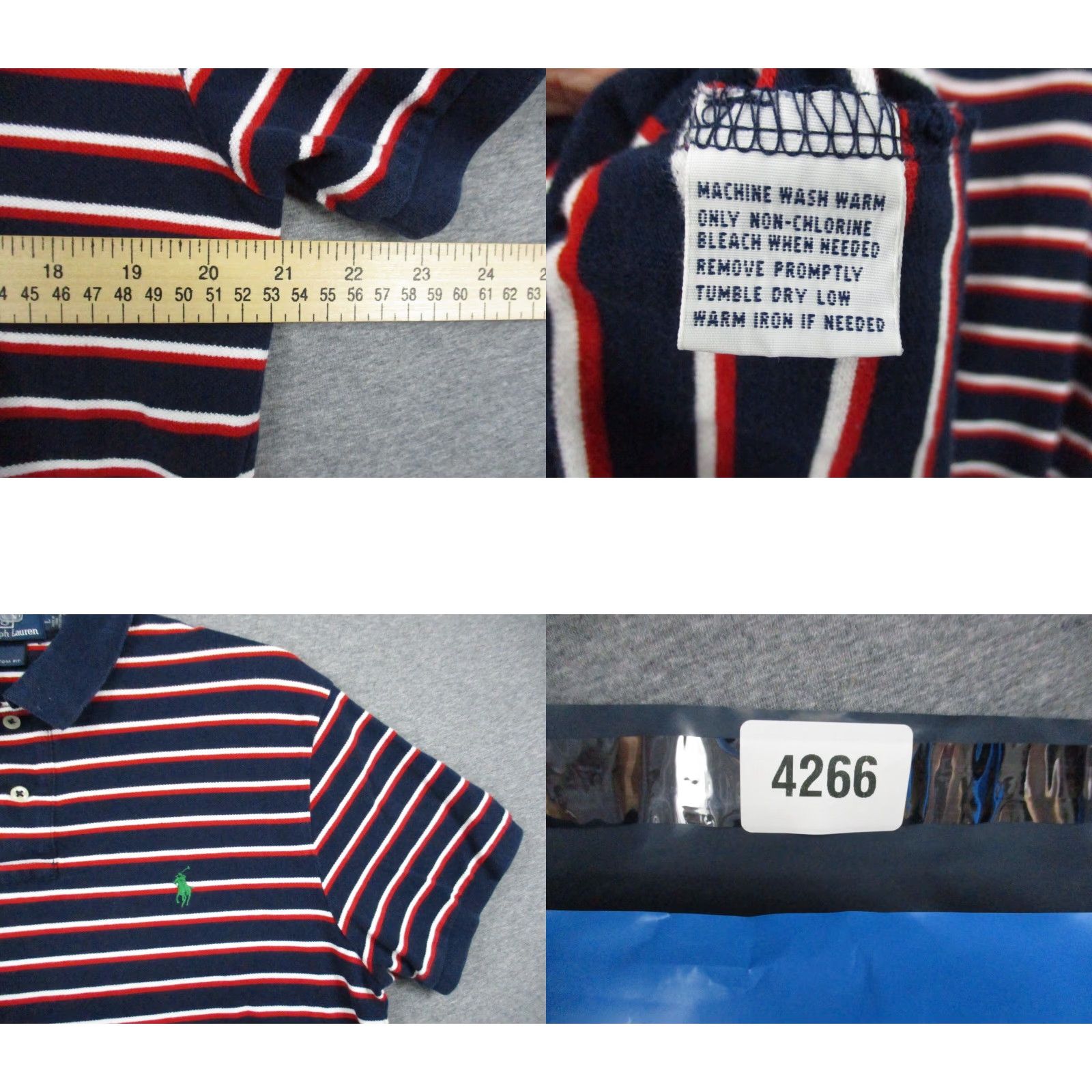 Polo Ralph Lauren Polo Ralph Lauren Shirt Large Men Custom Fit Short Sleeve Stripe Pony Size US L / EU 52-54 / 3 - 8 Thumbnail