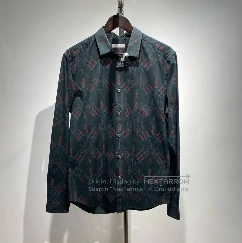 Valentino Valentino Gray Long Sleeve Men’s Shirt . Size US L / EU 52-54 / 3 - 1 Thumbnail