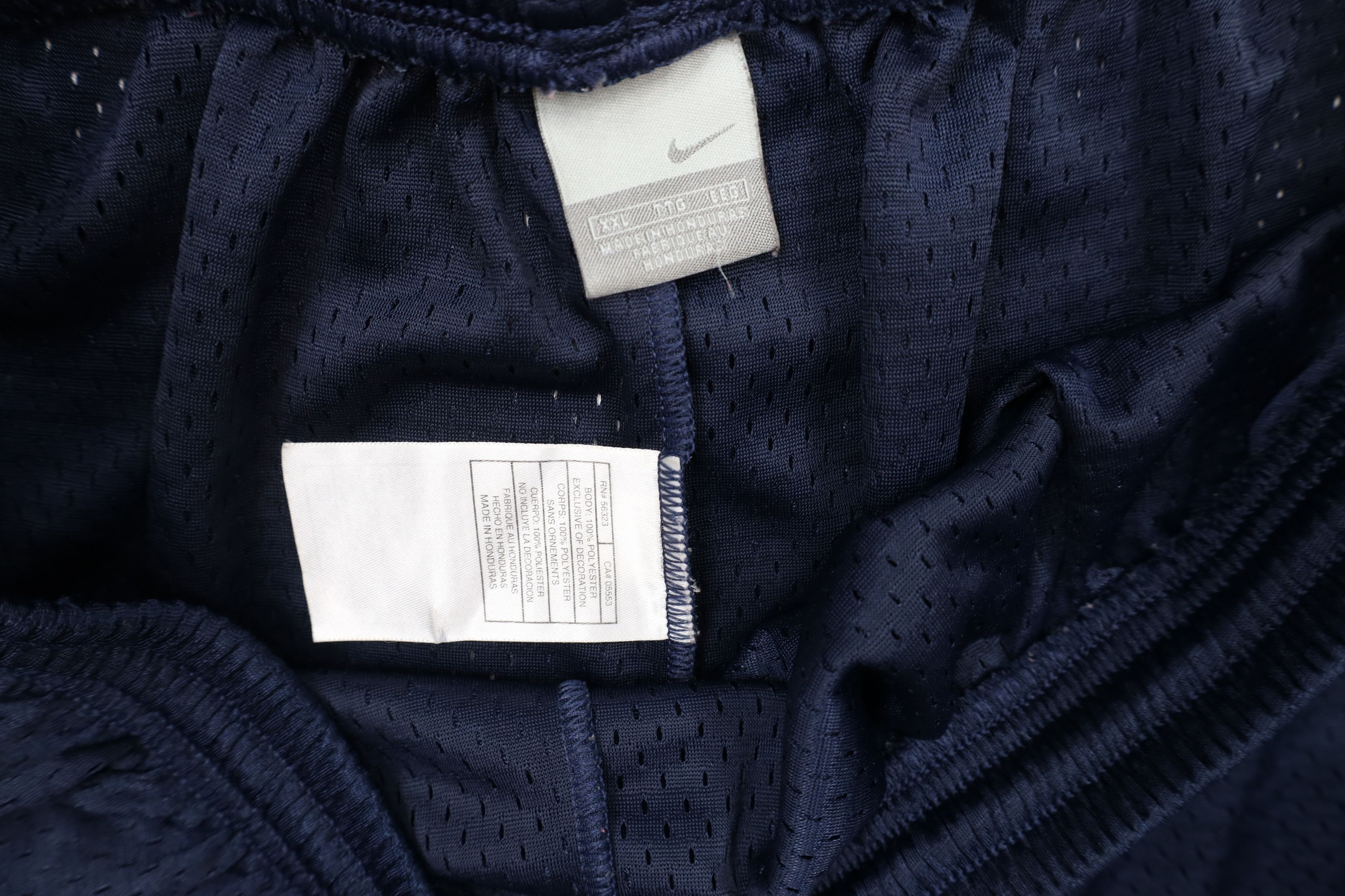 Vintage Vintage 90s Y2K Nike Scott Mini Swoosh Mesh Shorts Navy Blue Size US 38 / EU 54 - 6 Thumbnail