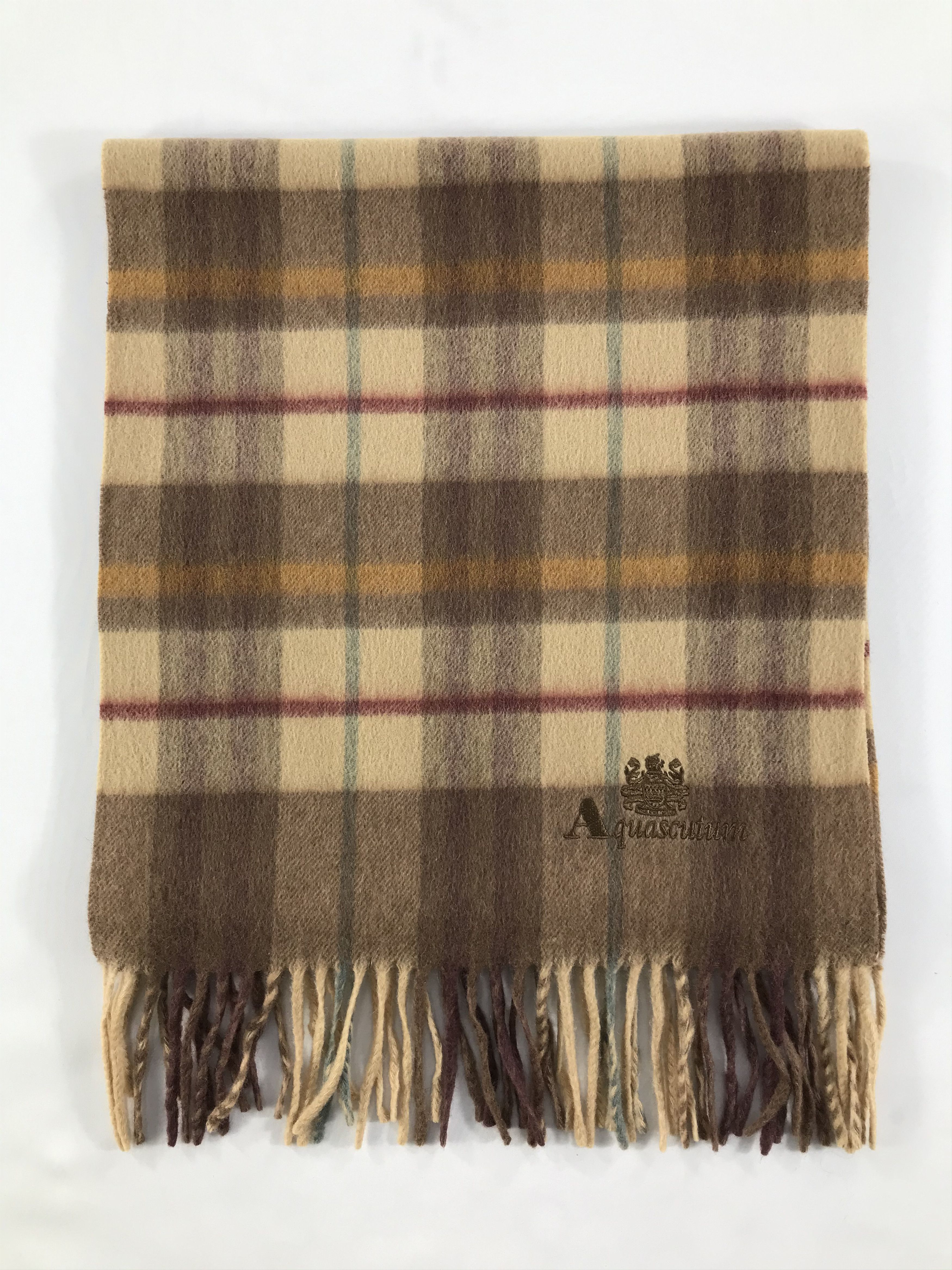 Aquascutum × Vintage Aquascutum Scarf / Muffler / Neckwear - WW2474 Size ONE SIZE - 2 Thumbnail