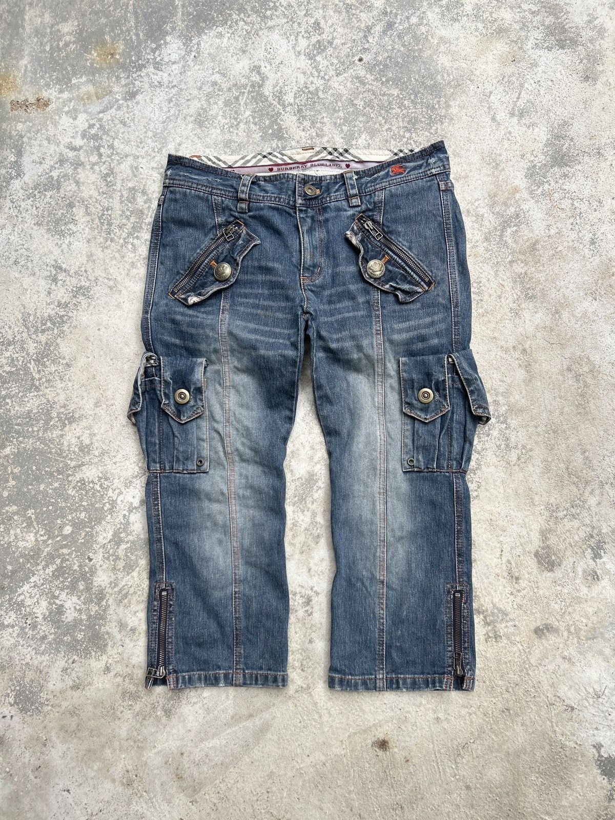 BURBERRY BLUE LABEL デニム スカパン キュロット Y2K BURBERRY BLUE LABEL デニム スカパン キュロット Y2K