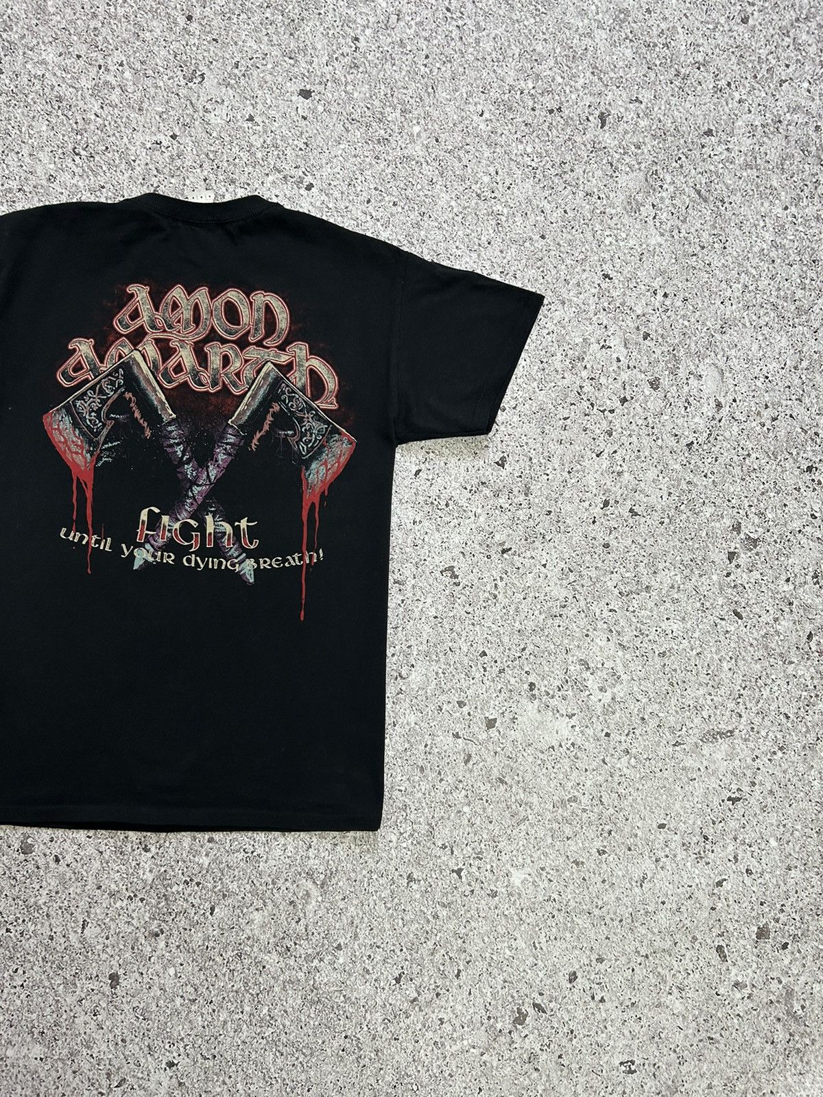 Band Tees × Vintage 2000’s Amon Amarth Fight Until Your Dying Breath T-Shirt Size US M / EU 48-50 / 2 - 6 Thumbnail