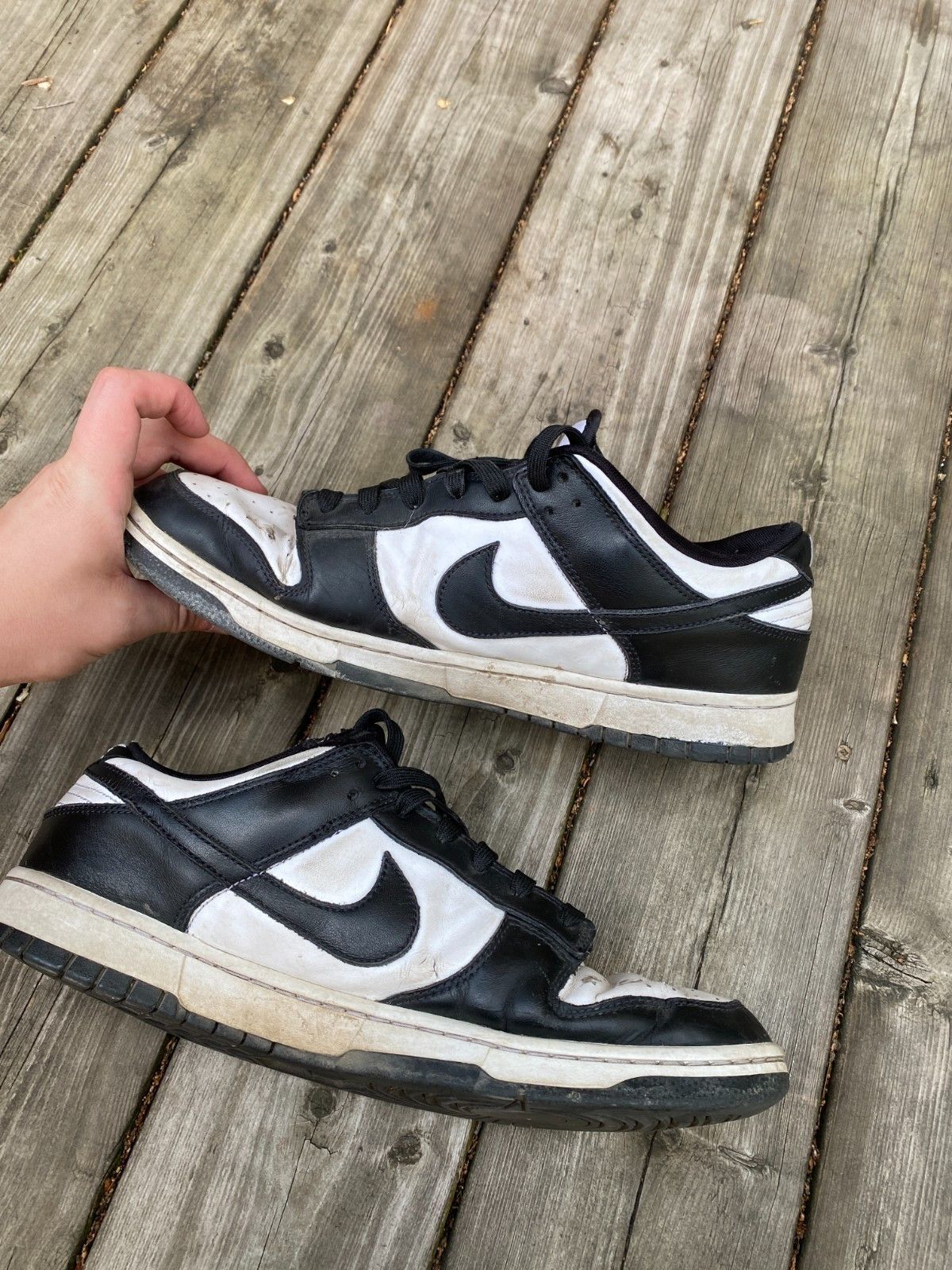 Nike Nike Dunk Low Men's Size 13 Retro White & Black Panda DD139 Size US 13 / EU 46 - 6 Thumbnail