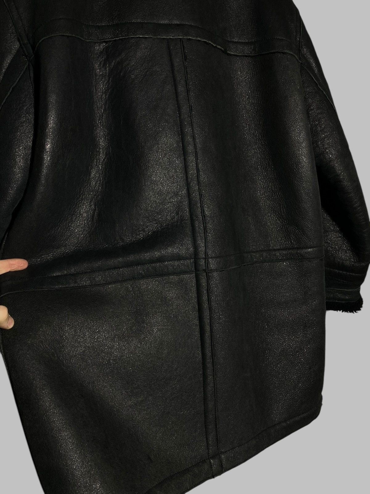 Versace Versace Classic V2 Shearling Jacket Black Vintage Rare Coat Size US XL / EU 56 / 4 - 5 Thumbnail