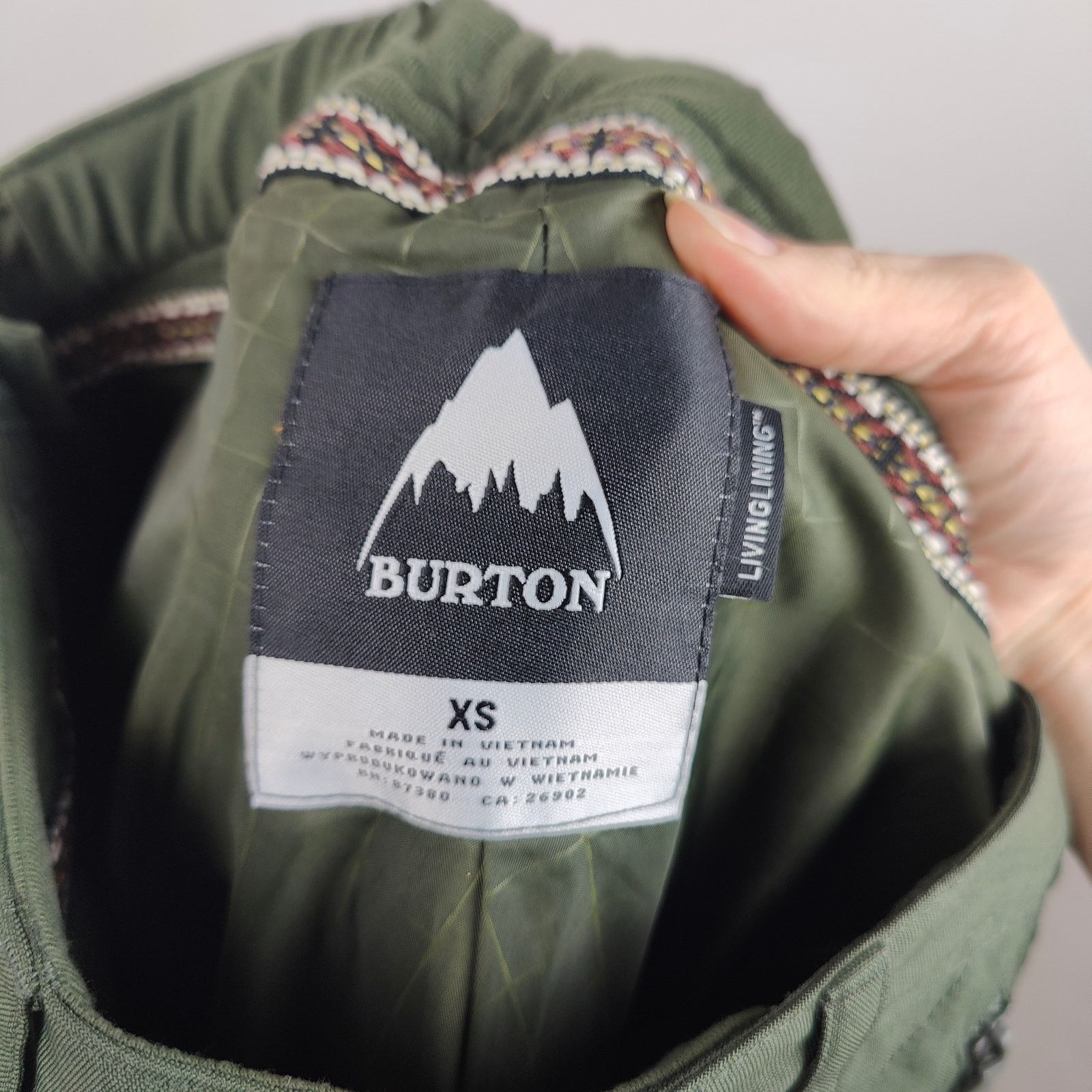 Burton Burton Vida 2L Stretch Snowboarding Pants XS Forest Moss Size 26" / US 2 / IT 38 - 9 Thumbnail