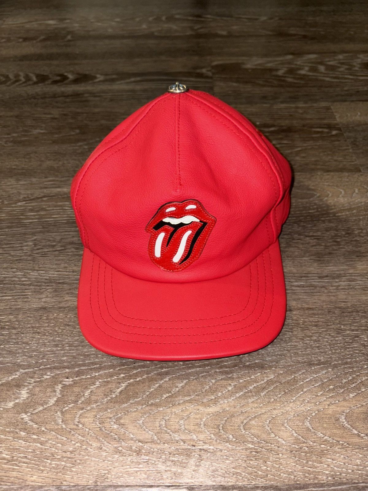 Chrome Hearts Rolling Stones Leather Cap Size ONE SIZE - 8 Thumbnail