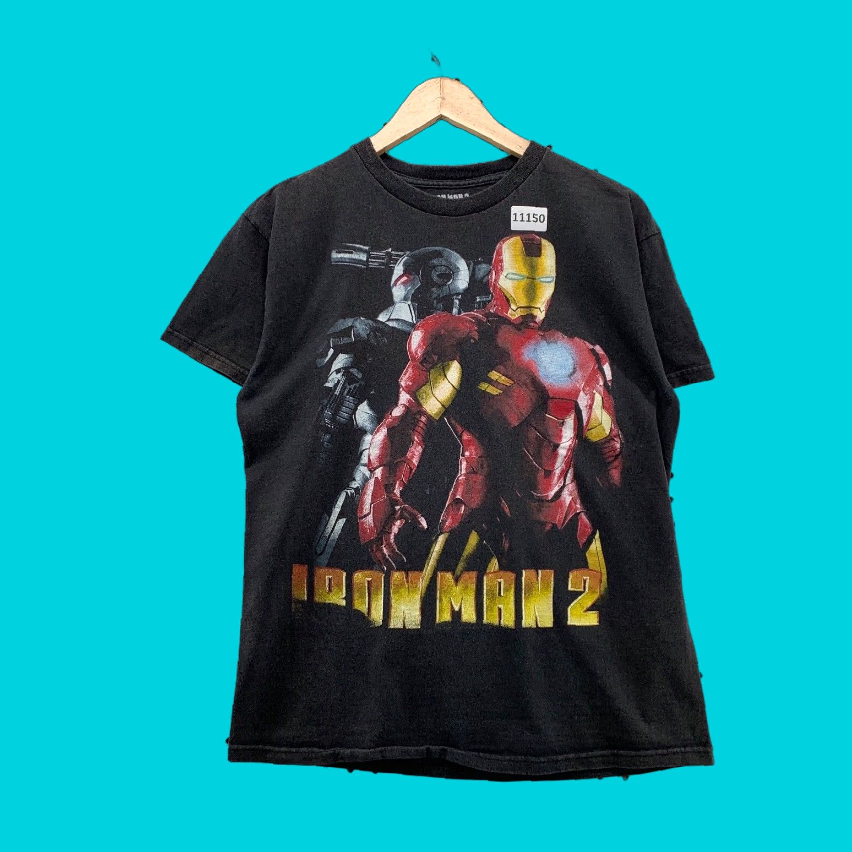 Vintage VINTAGE Marvel Iron Man 2 Shirt Adult Small Black Crew Neck Tee - Men's Marvel Comics Tee 100% Cotton Small Size US S / EU 44-46 / 1 - 1 Thumbnail