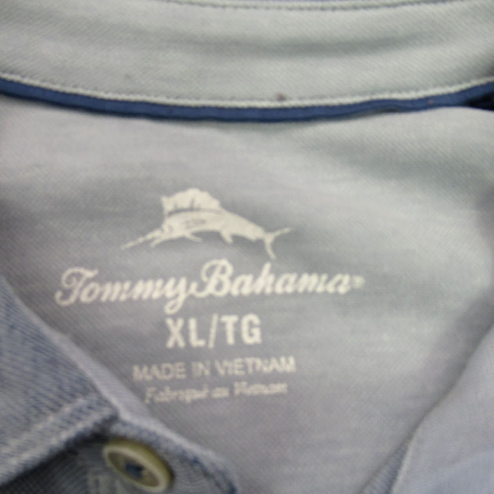 Tommy Bahama Tommy Bahama Golf Polo Shirt Mens XL Short Sleeve Island Lightweight Blue Size US XL / EU 56 / 4 - 3 Thumbnail