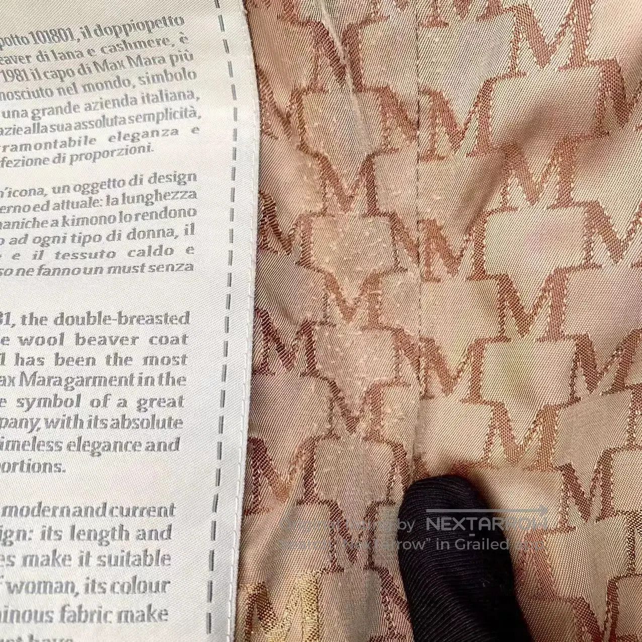 Vintage Max Mara 101801 Wool Camel Coat. Size US XS / EU 42 / 0 - 7 Thumbnail