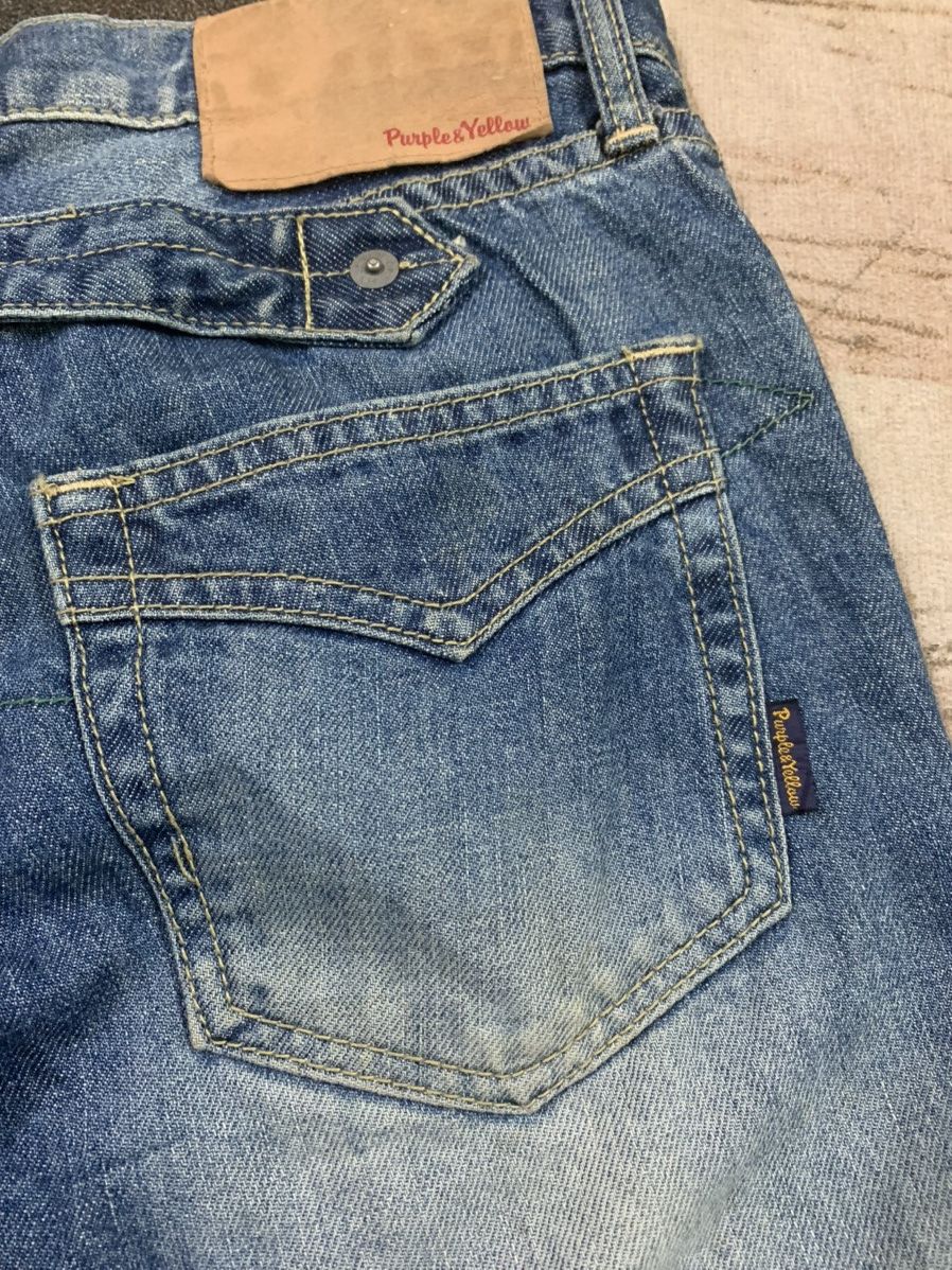 If Six Was Nine × Le Grande Bleu (L.G.B.) CRAZY double knee flare with multipocket jeans Size US 31 - 12 Thumbnail