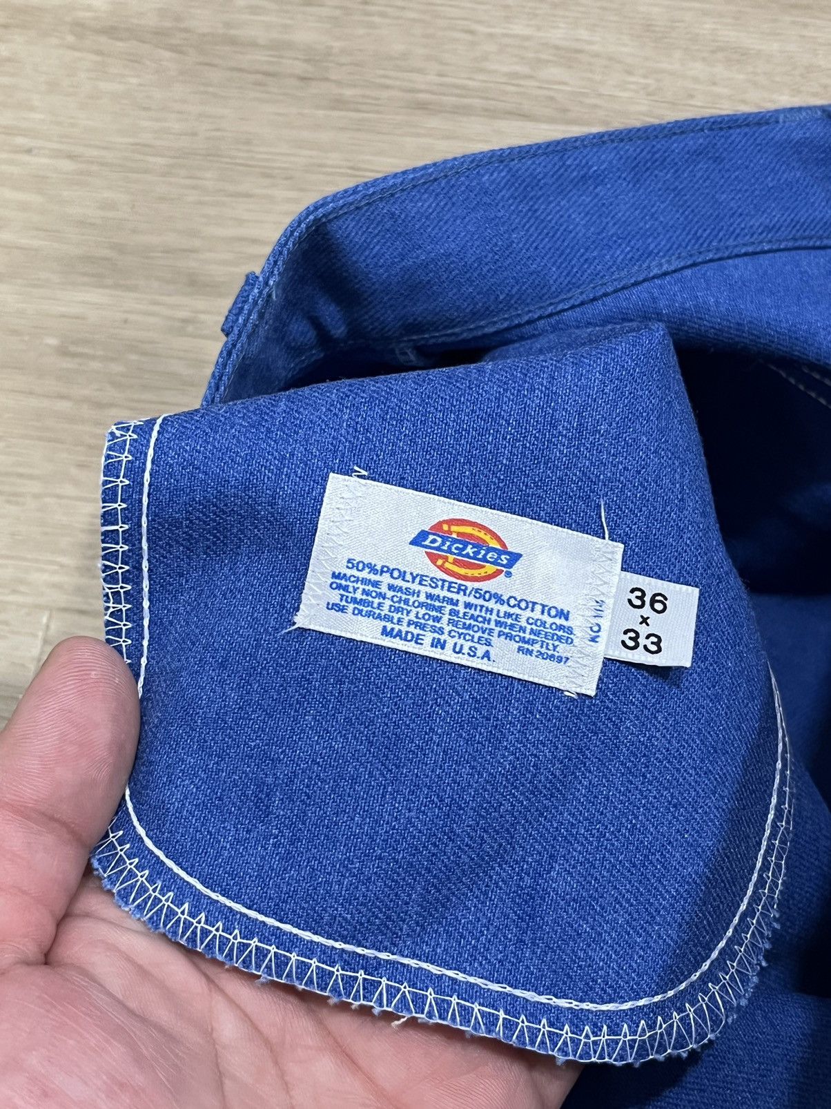 Dickies × Vintage Vintage 70/80s Dickies Carpenter Work Pants Blue Size 36x33 Size US 36 / EU 52 - 4 Thumbnail