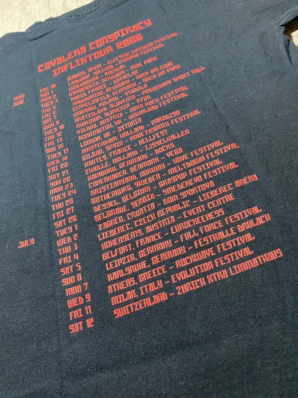 Band Tees × Vintage Vintage 2008 Cavalera Conspiracy Tour T-Shirt Size US M / EU 48-50 / 2 - 12 Thumbnail