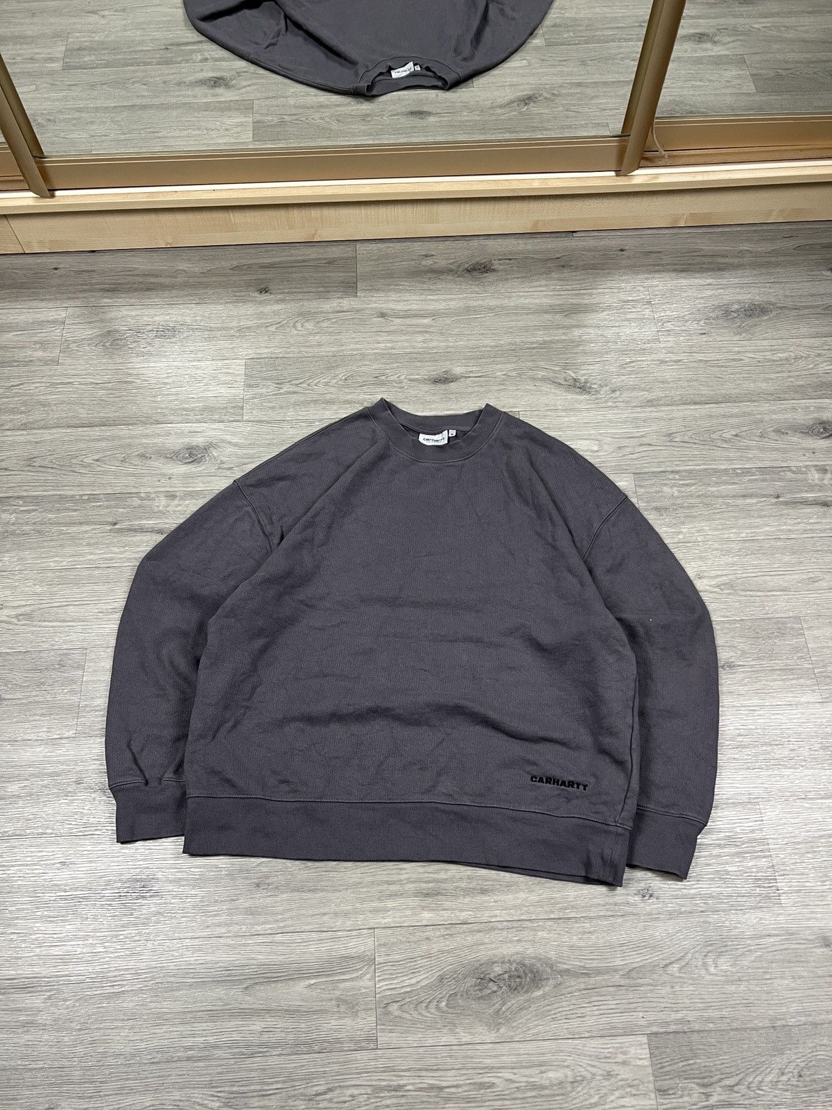 Carhartt Carhartt WIP Link Script Sweat Rhino Black mens size M Size US M / EU 48-50 / 2 - 3 Thumbnail