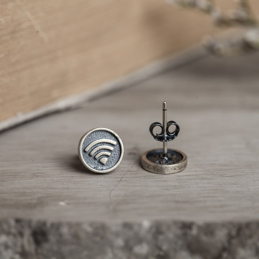 Jewelry Crazy Earrings One Pairs Chrome Jewelry Size ONE SIZE - 3 Thumbnail