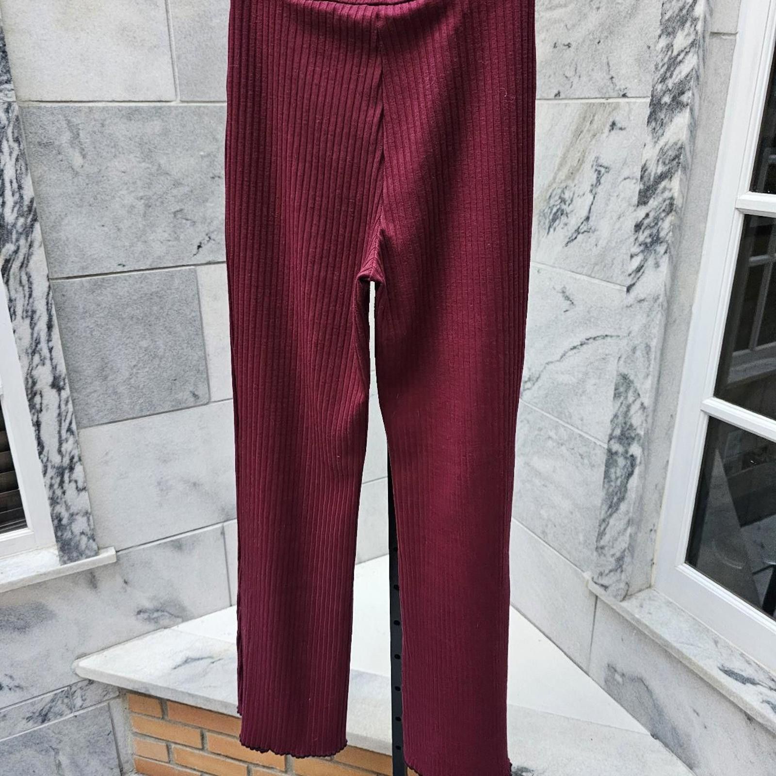 Designer House of Harlow 1960 Women's Burgundy Trousers Size 28" / US 6 / IT 42 - 4 Thumbnail