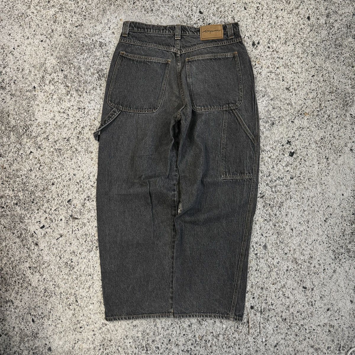 Southpole × Vintage 00's Black Southpole Gold Tab Wide Leg Denim