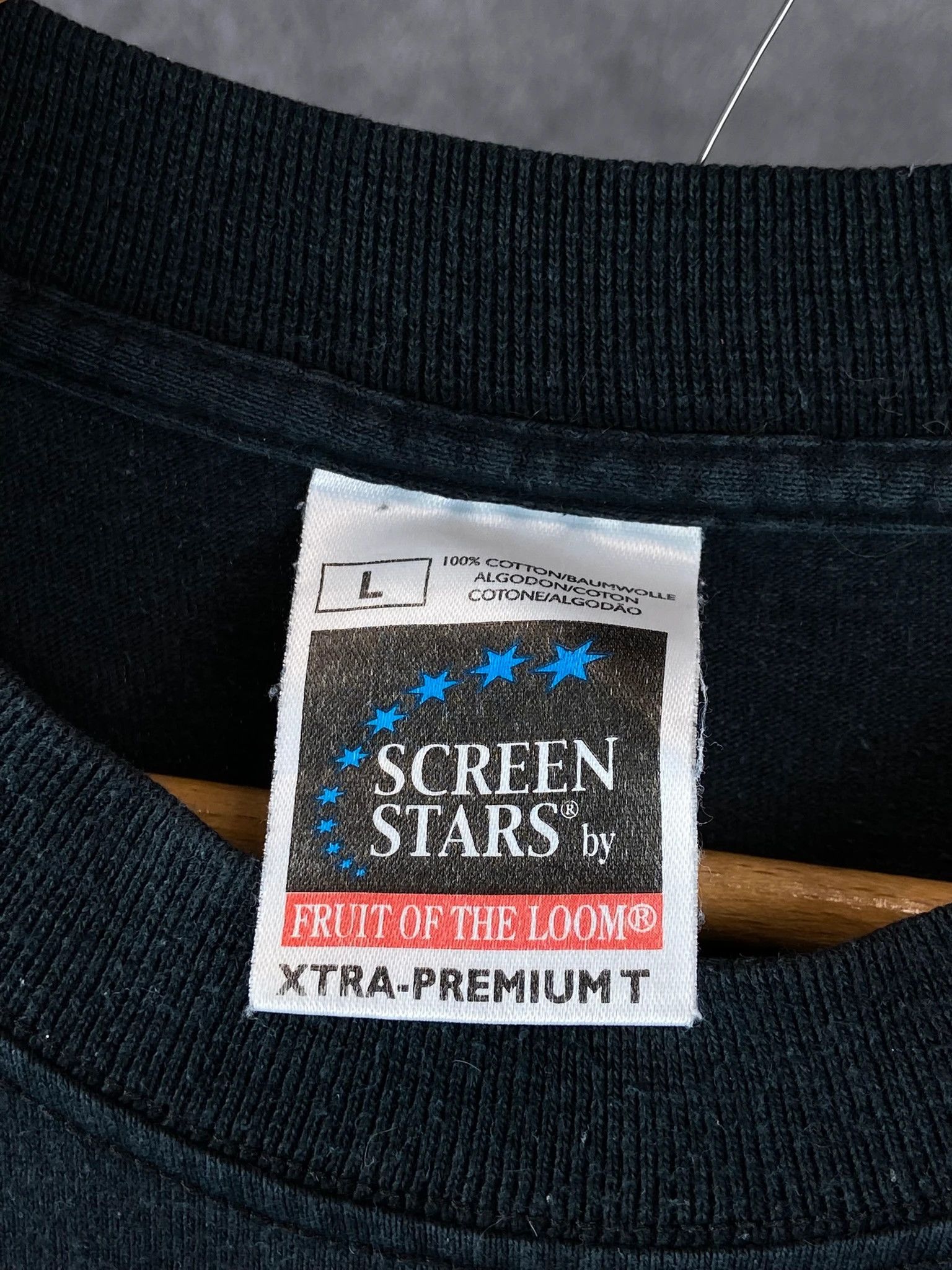 Other Screen Stars Black Tee / Vintage Blank Royalty (L) Size US L / EU 52-54 / 3 - 3 Thumbnail