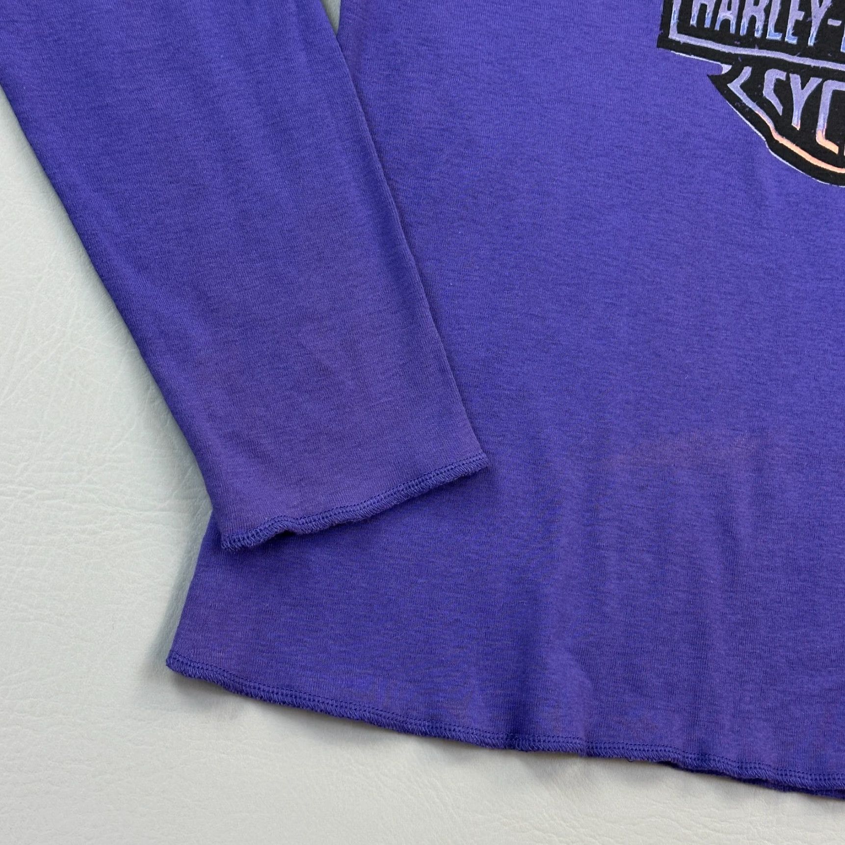 Harley Davidson VINTAGE Harley-Davidson Shirt Women's XL Long Sleeve Henley Eagle Logo Biker Y2K Size XL / US 12-14 / IT 48-50 - 2 Thumbnail