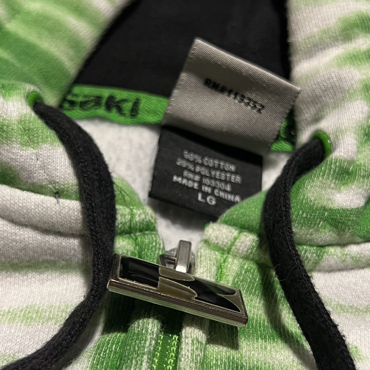 Vintage y2k kawasaki zip-up hoodie Size US L / EU 52-54 / 3 - 7 Thumbnail
