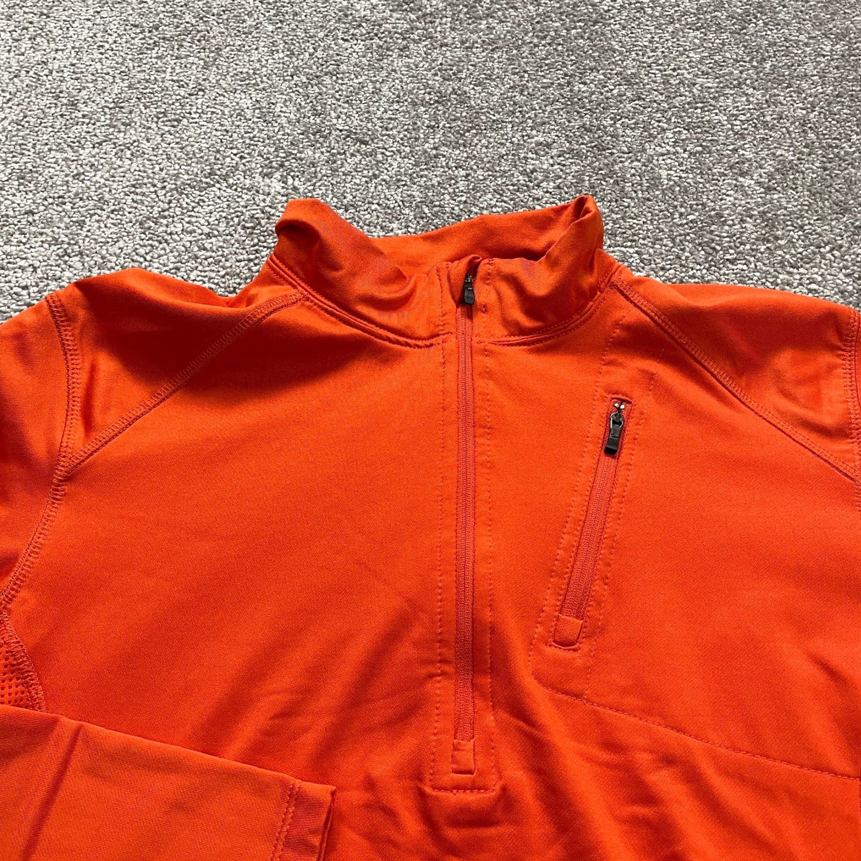 Pro Player Pro Player Perform Dri Jacket Mens M Orange 1/4 Zip Breathable Outdoor Activewear Shirt (Note: adjust to one-word category) Size US M / EU 48-50 / 2 - 3 Thumbnail