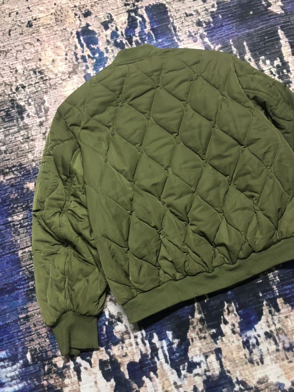 GU Gu x Rokh Quilted Bomber Jacket Zipper Sleeve Size S / US 4 / IT 40 - 8 Thumbnail