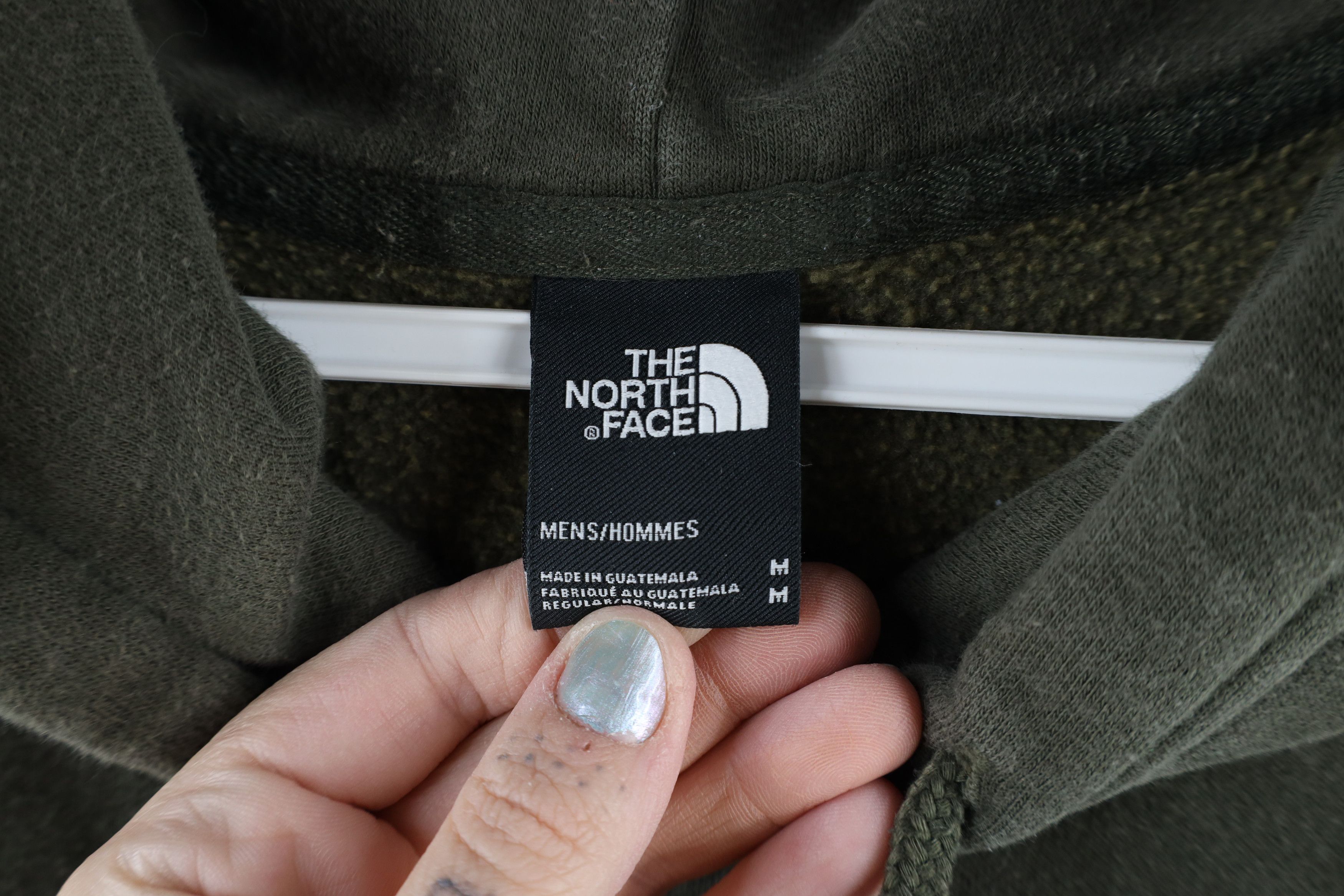 The North Face × Vintage Vintage The North Face Out Big Logo Hoodie Sweatshirt Olive Size US M / EU 48-50 / 2 - 6 Thumbnail