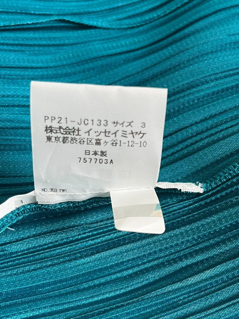 Issey Miyake Issey Miyake size:3 Blue-green pleated cardigan Size S / US 4 / IT 40 - 4 Thumbnail