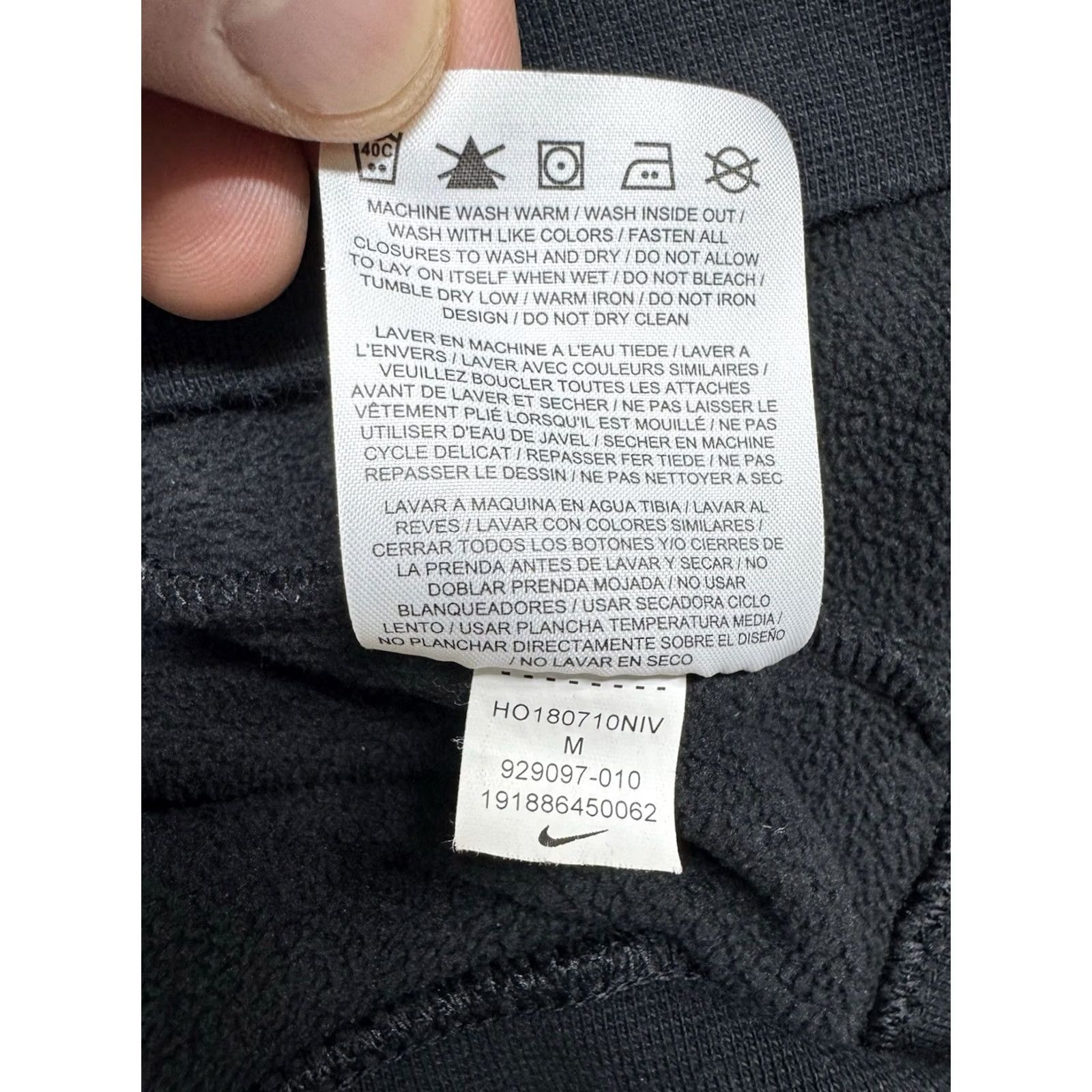 Nike Nike 1/2 Zip Anorak Fleece Jacket Pullover Men M Black Size US M / EU 48-50 / 2 - 7 Thumbnail
