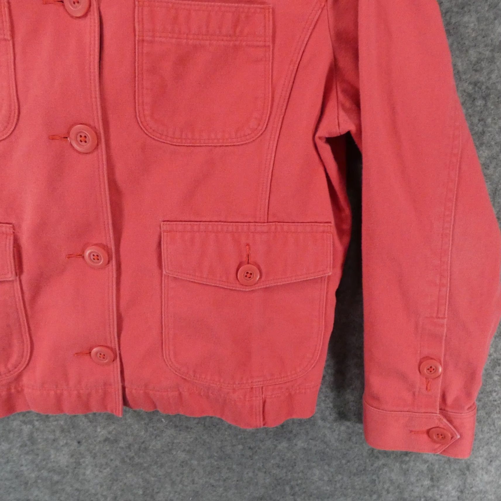 Vintage LL Bean Jacket Womens Medium Pet Pink Button Up Chore Barn Shacket Ladies Size M / US 6-8 / IT 42-44 - 5 Thumbnail