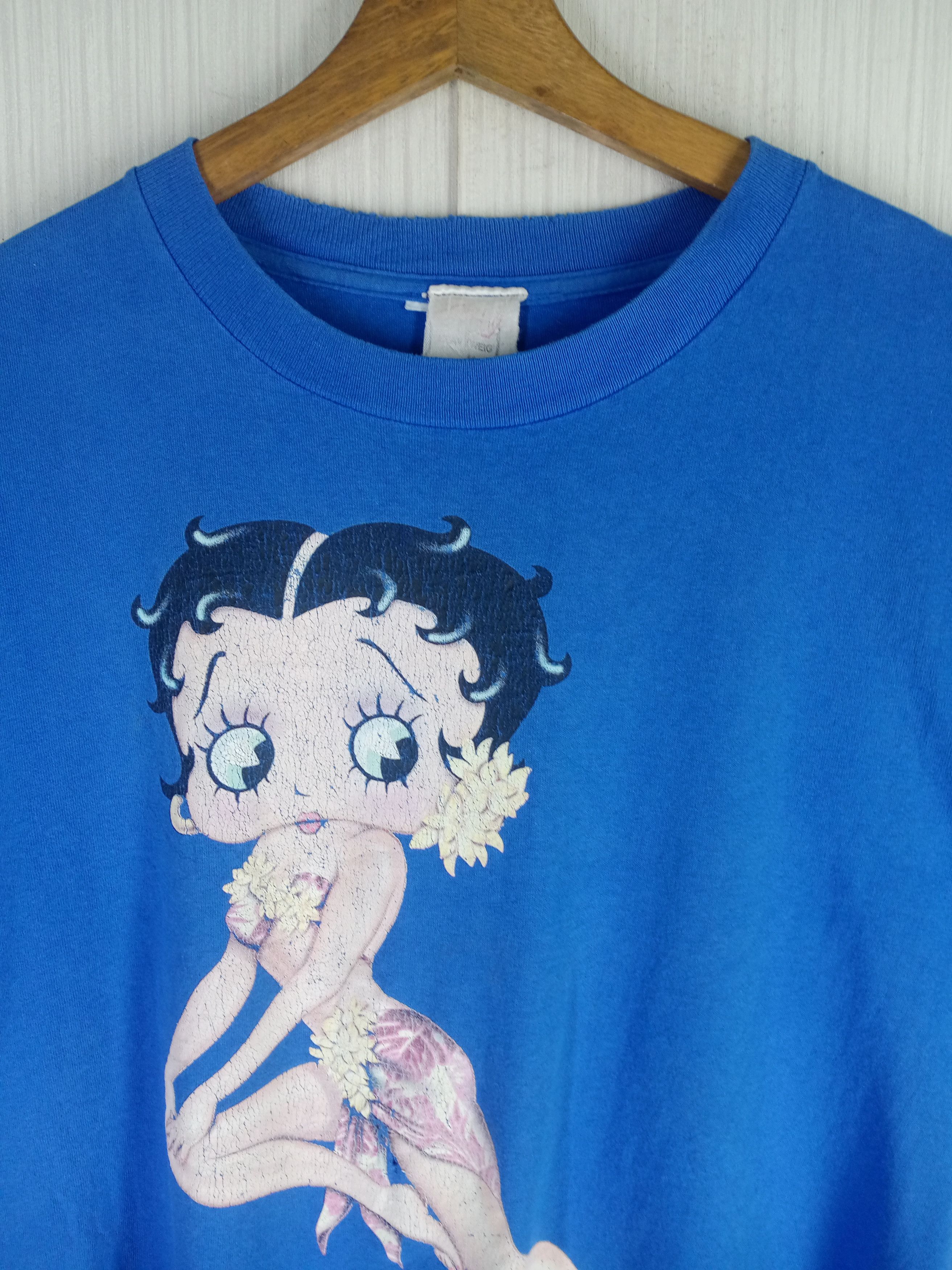 Cartoon Network Rare Vintage 90s Betty Boop Distressed Tshirt Size US L / EU 52-54 / 3 - 4 Thumbnail