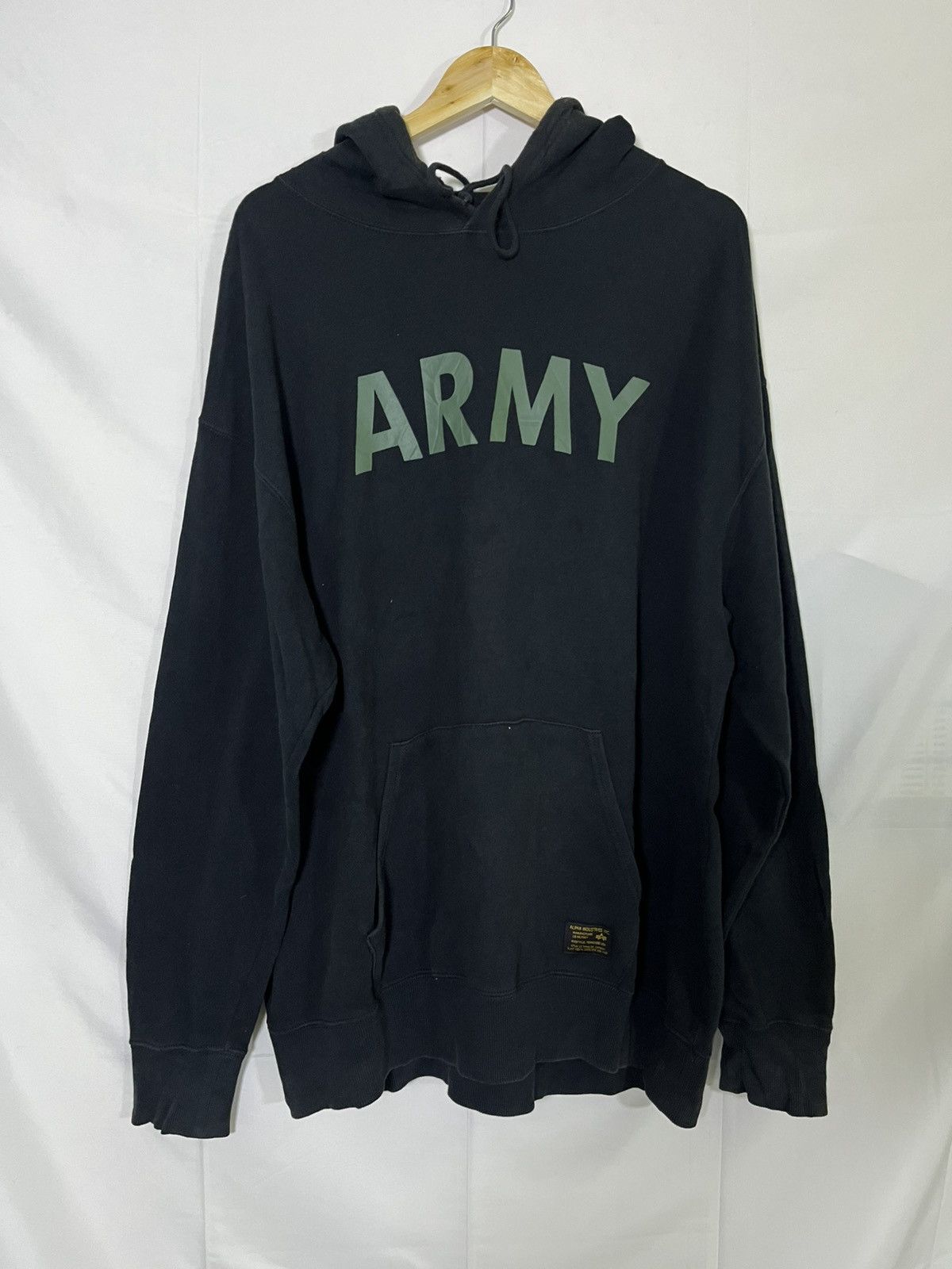 Alpha Industries VTG ALPHA INDUSTRIES ARMY HOODIE JACKET Size US XXL / EU 58 / 5 - 1 Thumbnail