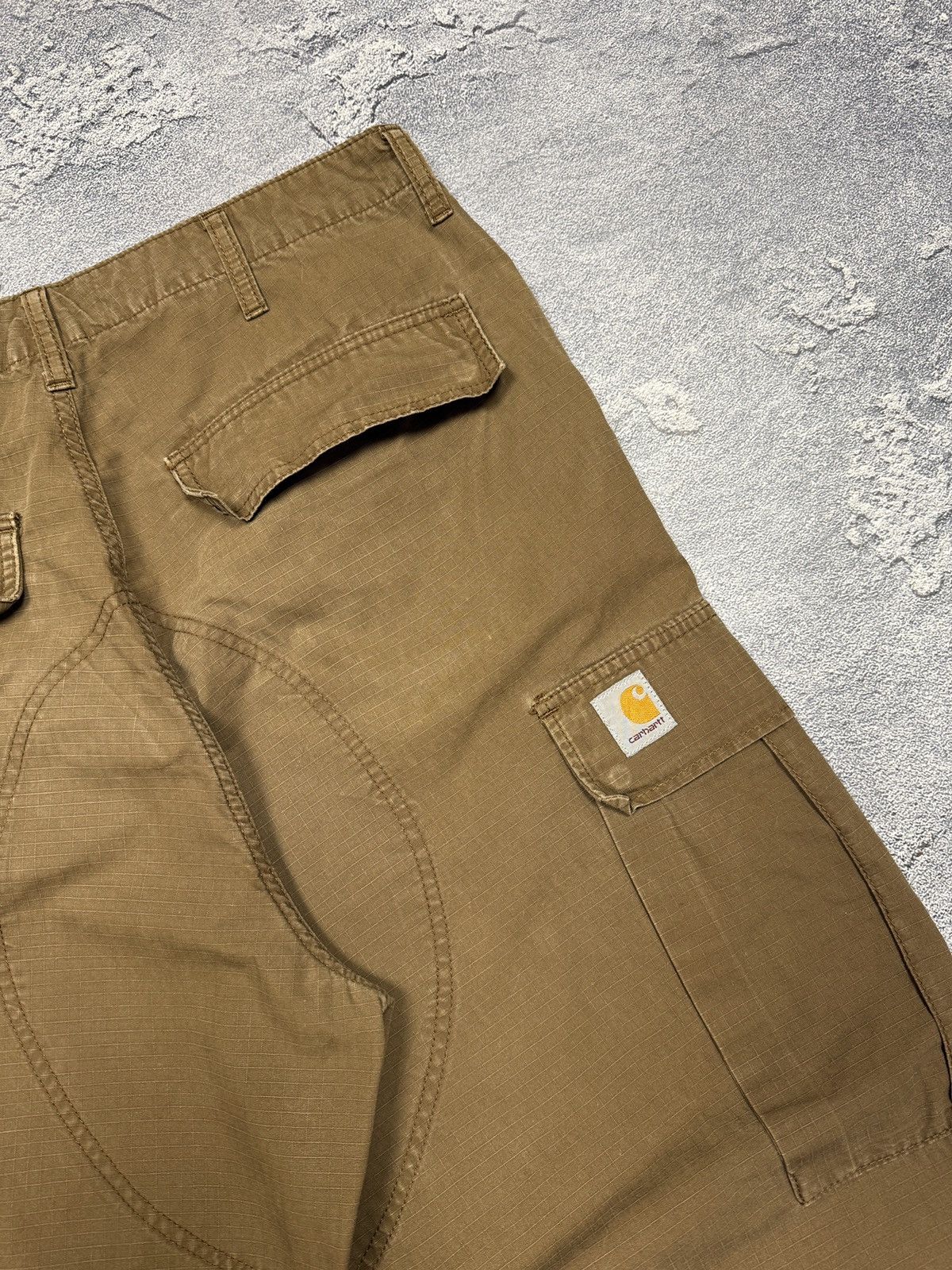 Carhartt × Vintage Vintage Carhartt Cargo Pants Brown Y2K 34x32 Size US 34 / EU 50 - 3 Thumbnail