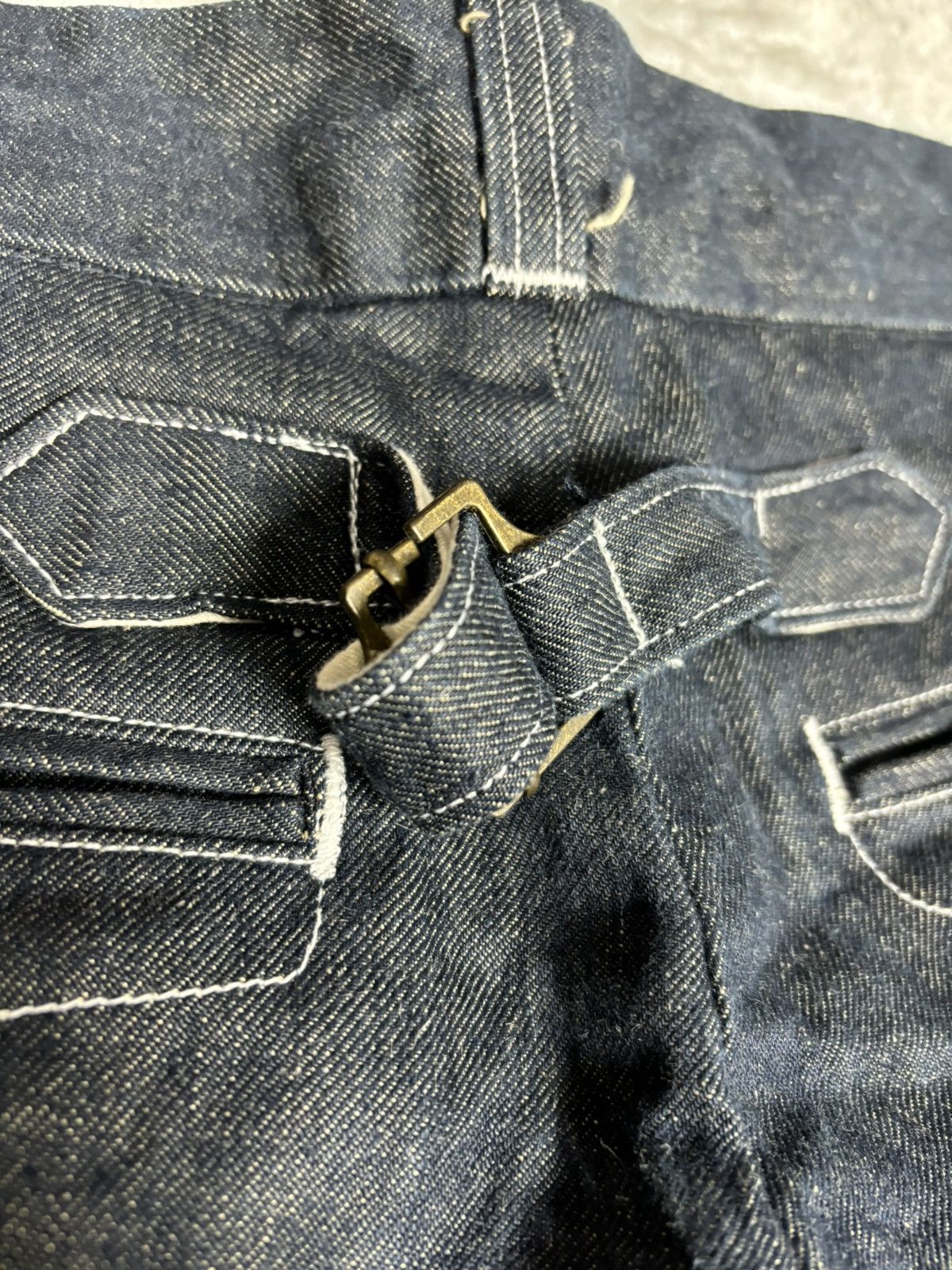 NEXUSVII Nexus 7 Soft Denim Buckle Back Pants Size US 31 - 12 Thumbnail