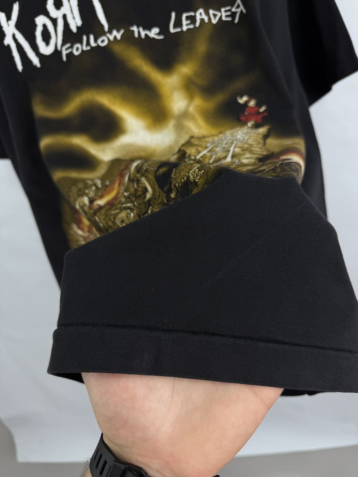 Band Tees 🇺🇸 Vintage 90s Korn Rock Band T-Shirt Rare Retro Hype Y2K Size US M / EU 48-50 / 2 - 8 Thumbnail