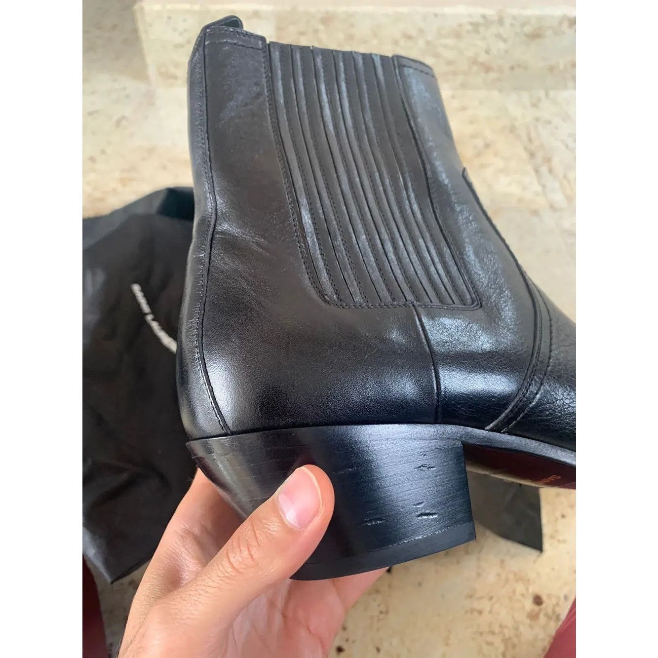 Saint Laurent Paris o1rshd1 Lukas 40 Boots in Black Size US 8 / EU 41 - 16 Thumbnail