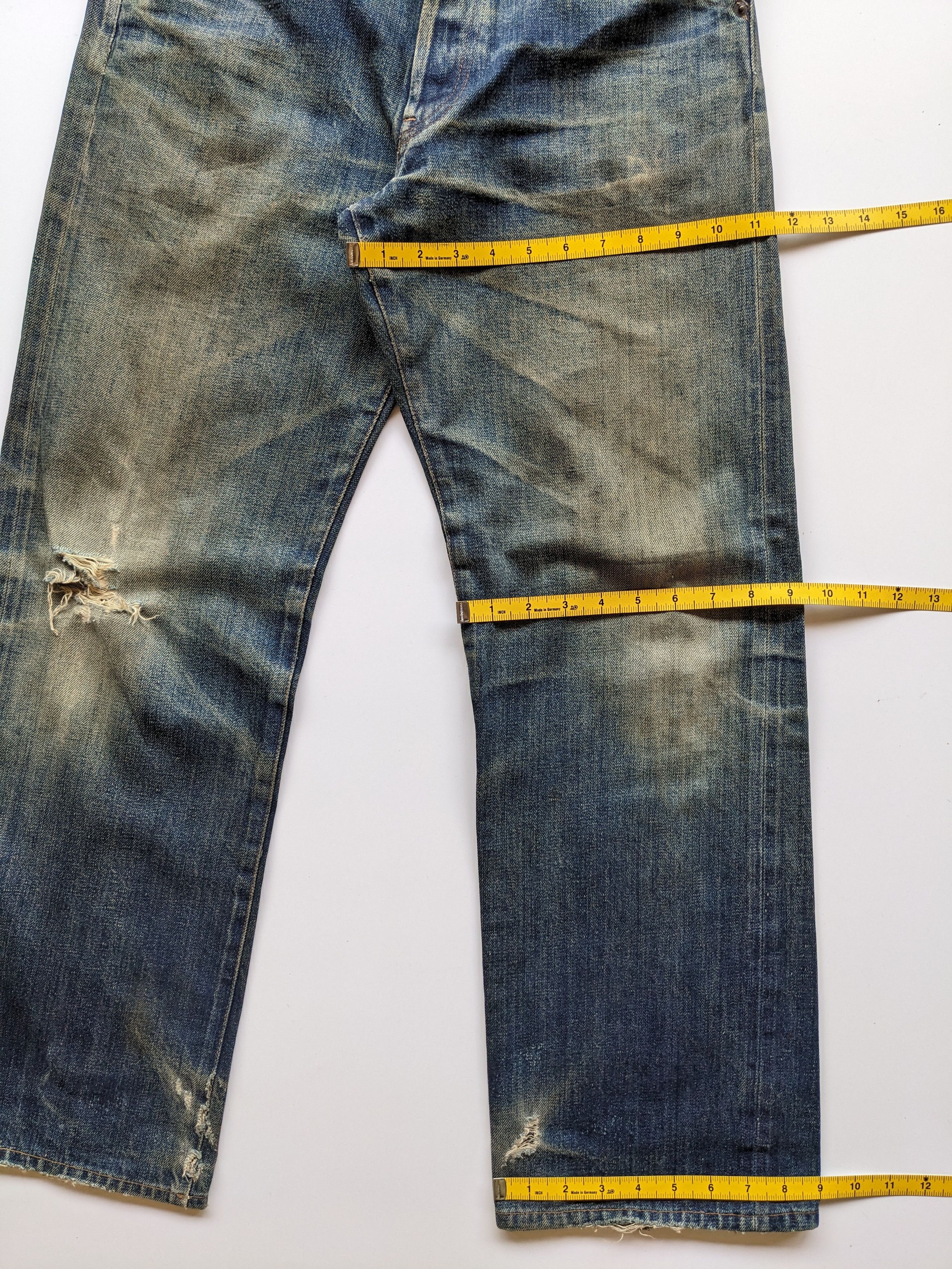 If Six Was Nine × Japanese Brand Vintage 1997 Virus denim mud wash selvedge Size US 31 - 7 Thumbnail