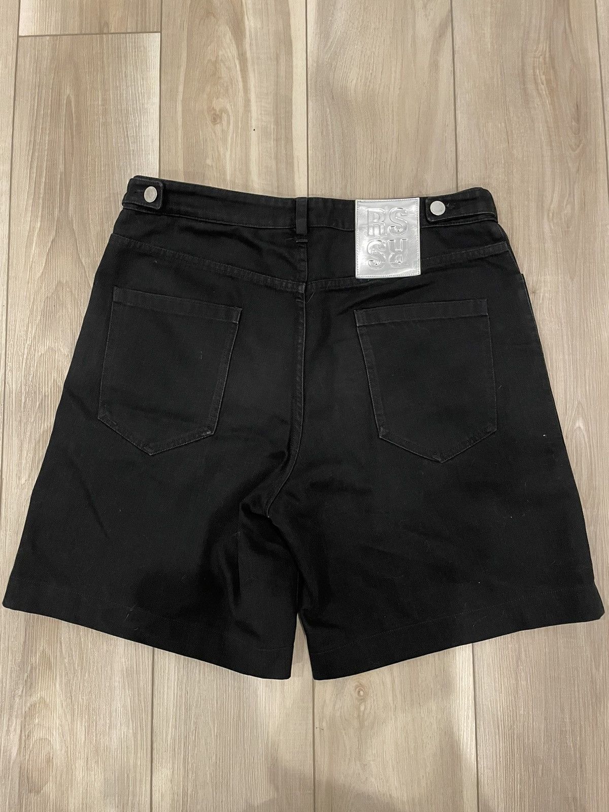 Raf Simons RAF SIMONS SS19 Chrome Patch Denim Shorts Size US 33 - 3 Thumbnail