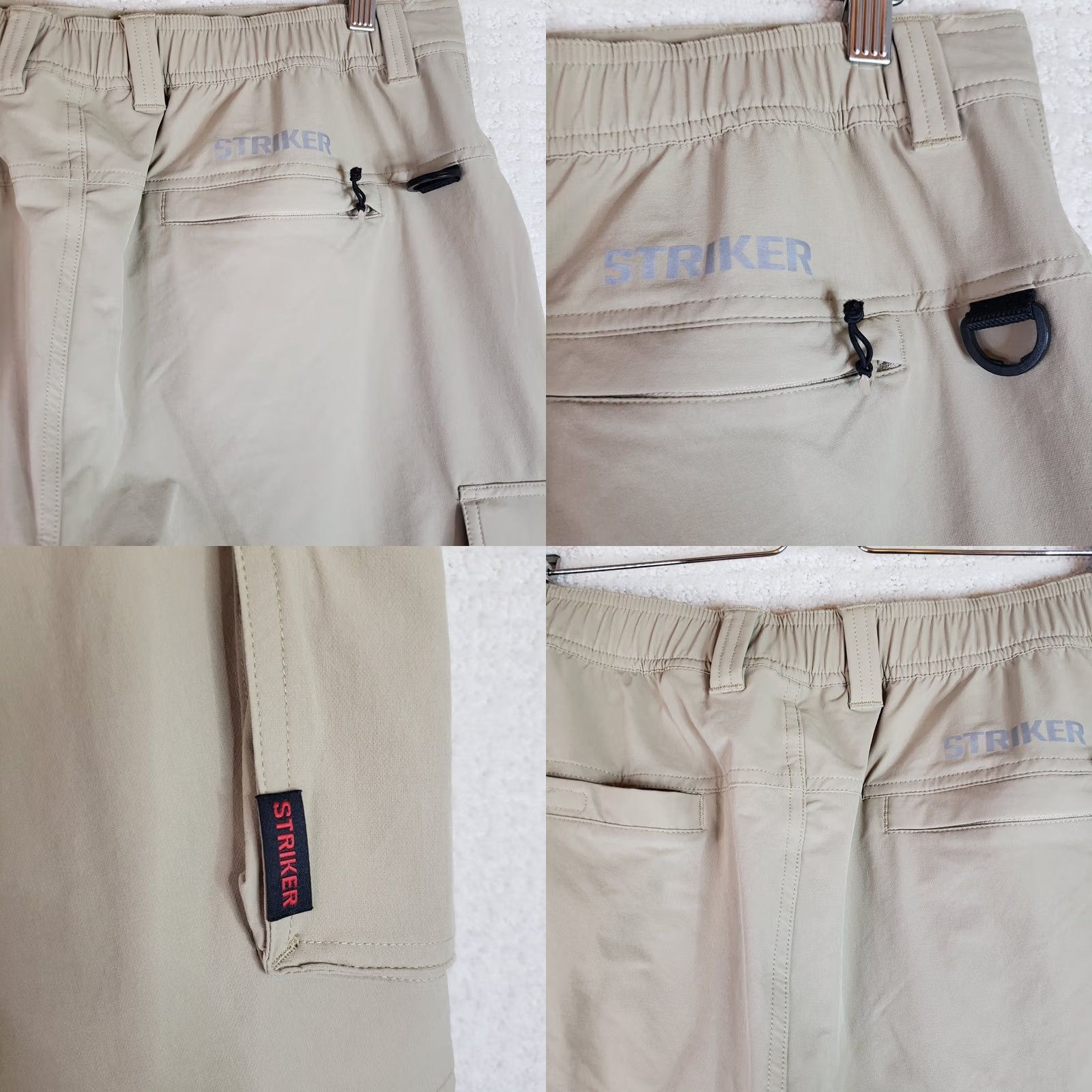 Vintage Stryker Convertible Pants Men 36x34 Khaki Beige Nylon Spandex Fishing Cargo Convertible Pockets Regular Straight 36 Waist Mens Size US 36 / EU 52 - 10 Thumbnail