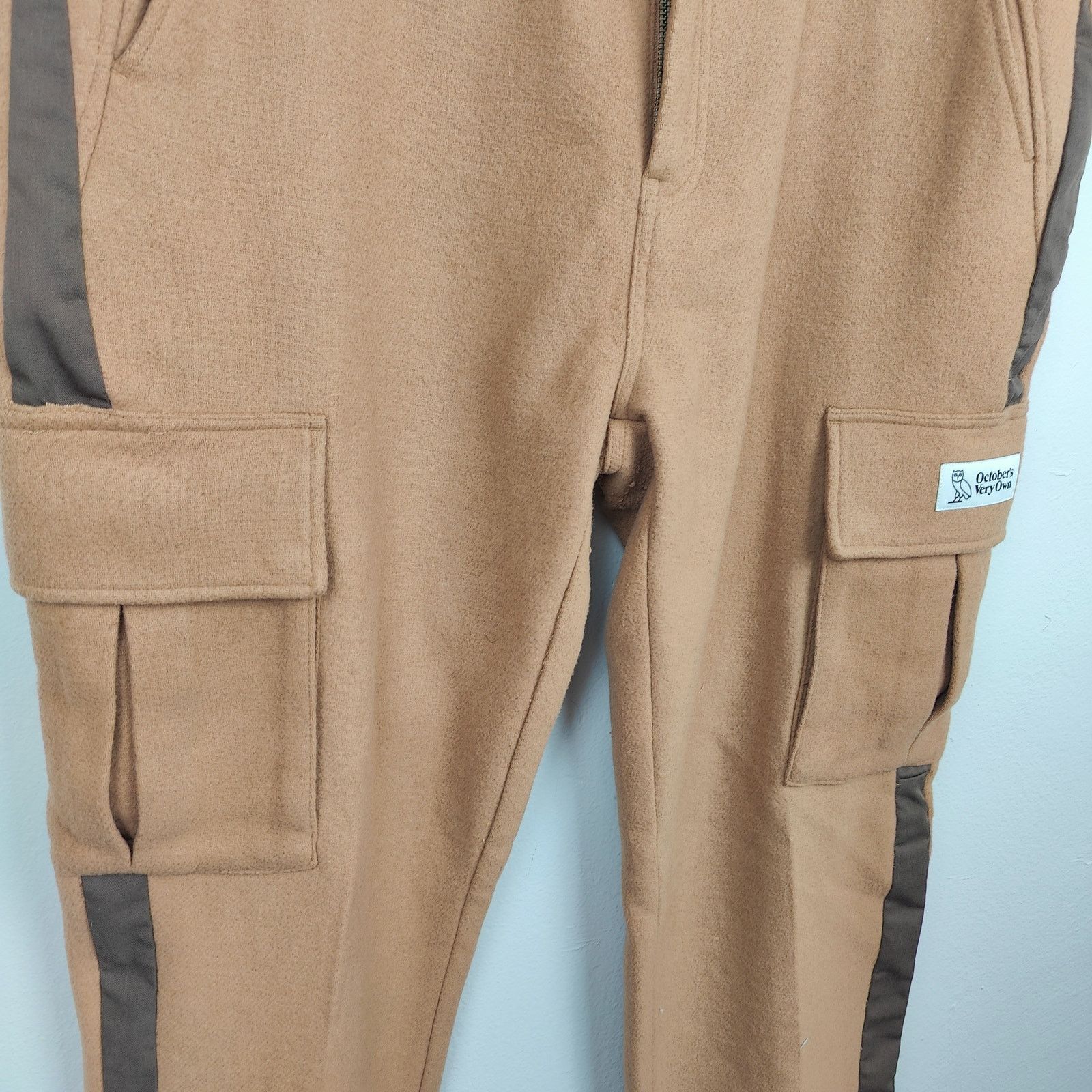 October's Very Own Octobers Very Own OVO Cargo Pants Mens 40 Brown Wool Blend Size US 40 / EU 56 - 4 Thumbnail